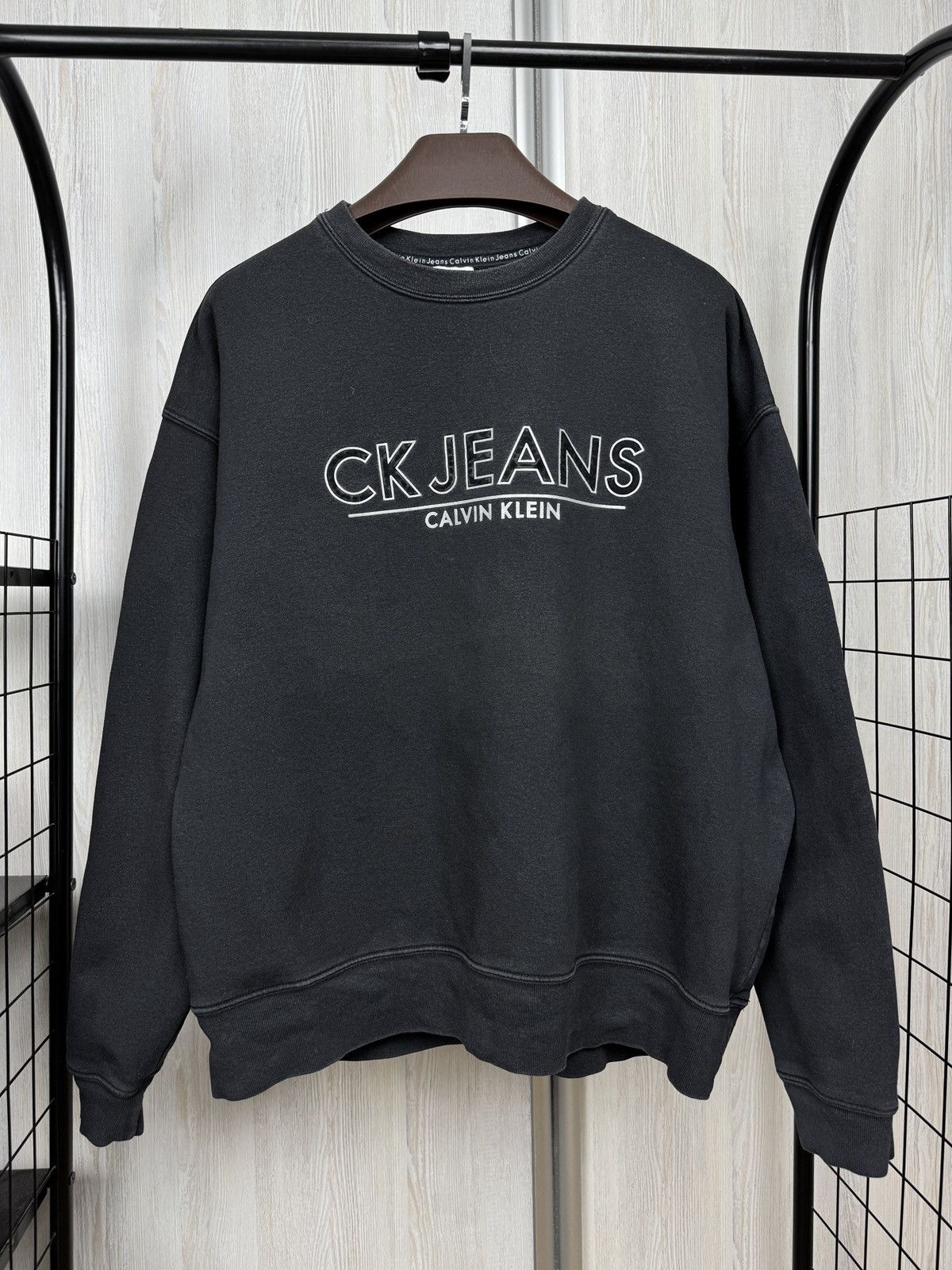 Calvin Klein Calvin Klein Jeans vintage made in USA big logo sweatshirt Size US XL / EU 56 / 4 - 1 Thumbnail