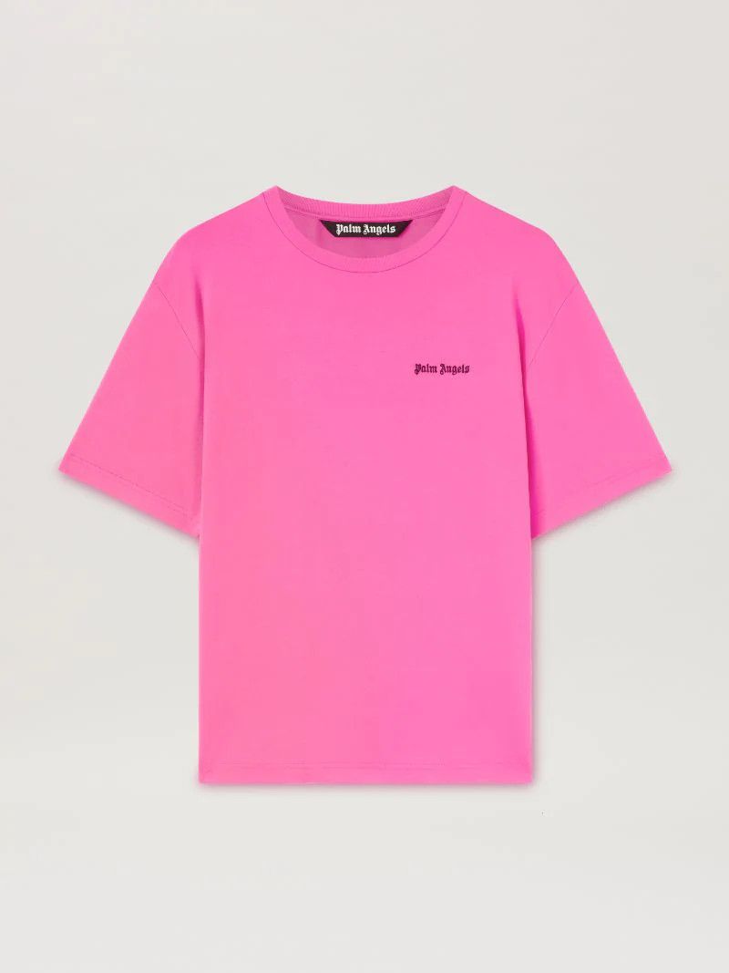 Palm Angels o1mle1024 Embroidered Logo Slim T-Shirt in