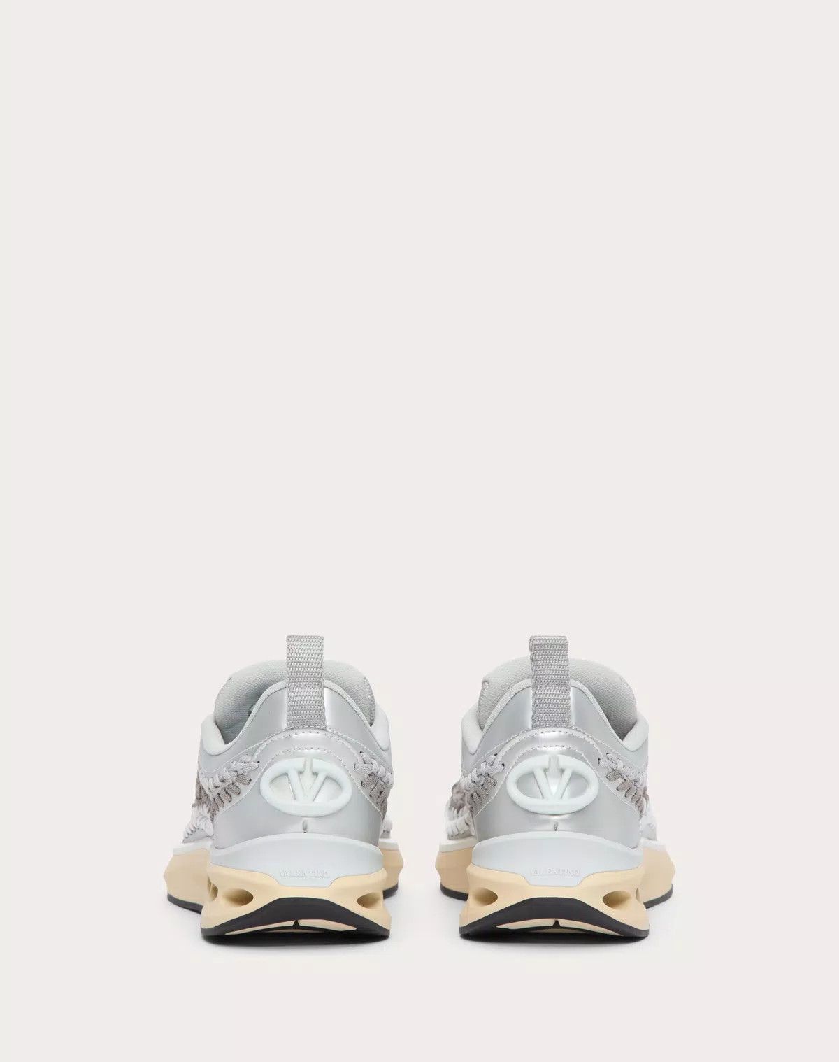 Valentino o1s1wg110625 Vlogo Easyknot In Woven Fabric in Multicolor Size US 7 / IT 37 - 3 Thumbnail