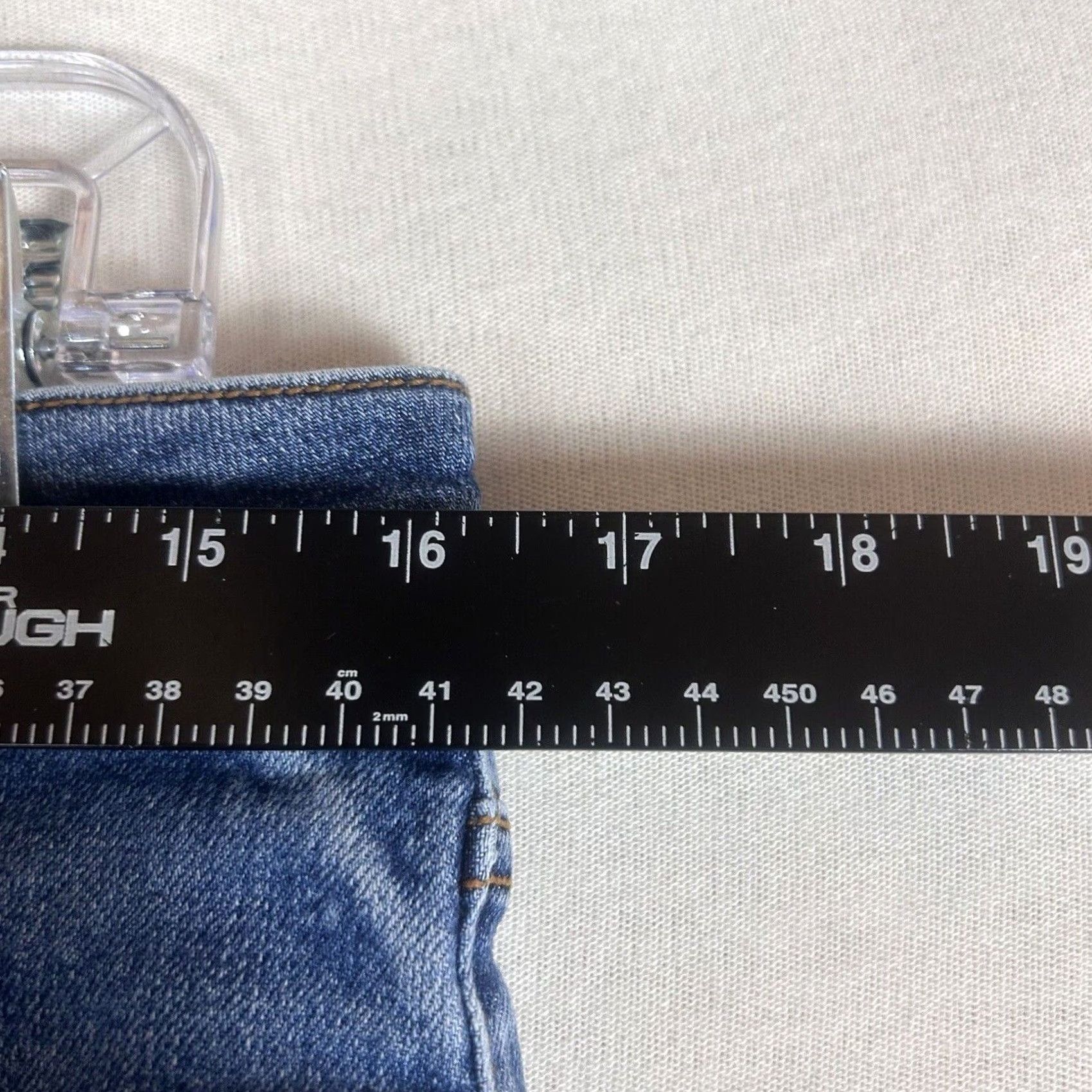Lands' End Lands' End Mid Rise Curvy Skinny Jeans Womens Size 6 Medium Wash Denim Blue Jeans Size 28" / US 6 / IT 42 - 6 Thumbnail