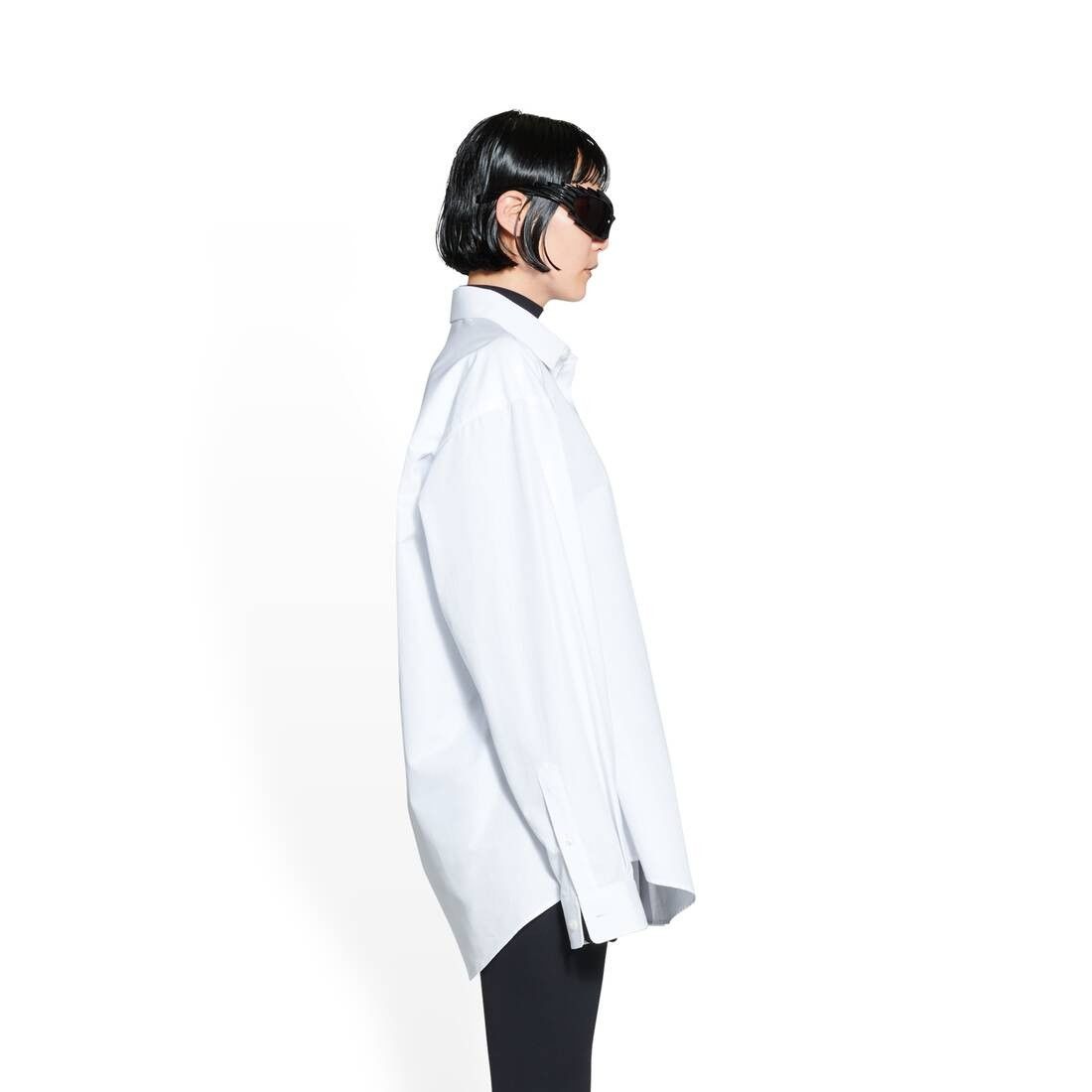 Balenciaga o1bcso1str1025 Hourglass Shirt in White Size XS / US 0-2 / IT 36-38 - 3 Thumbnail