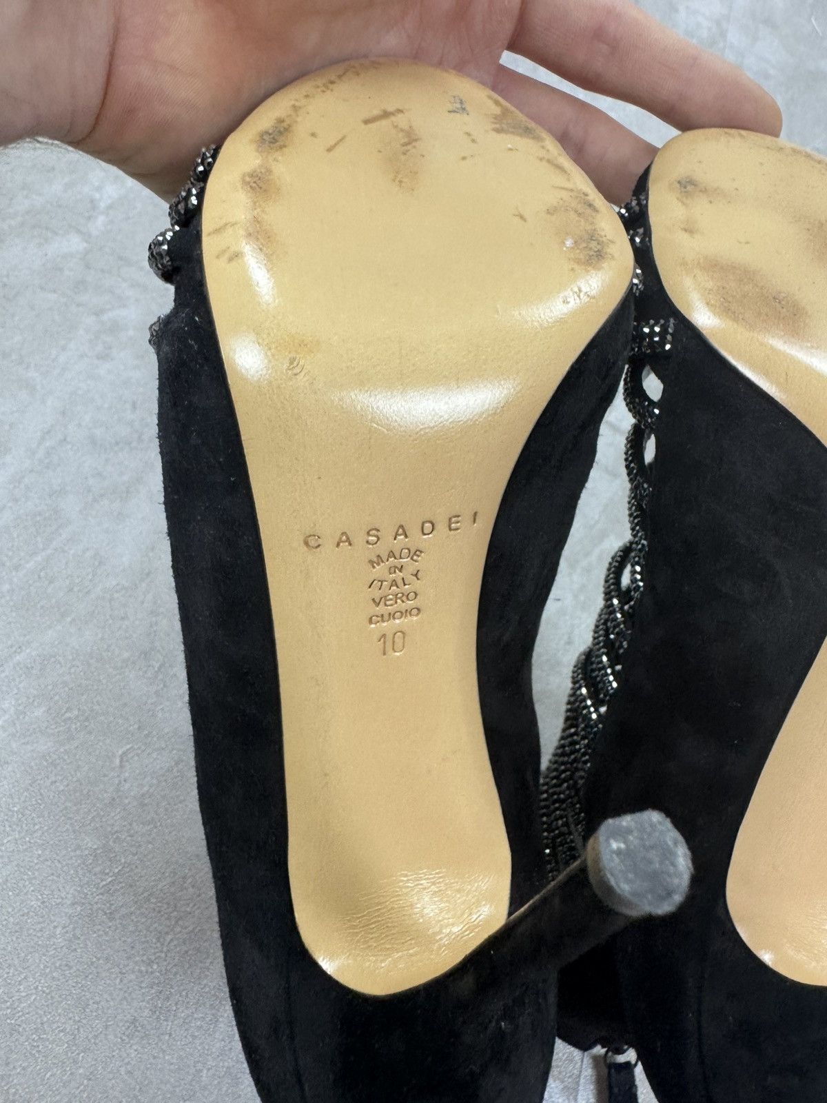 Casadei Casadei open crystal ankle high heels Women’s size 40 Size US 9 / IT 39 - 13 Thumbnail