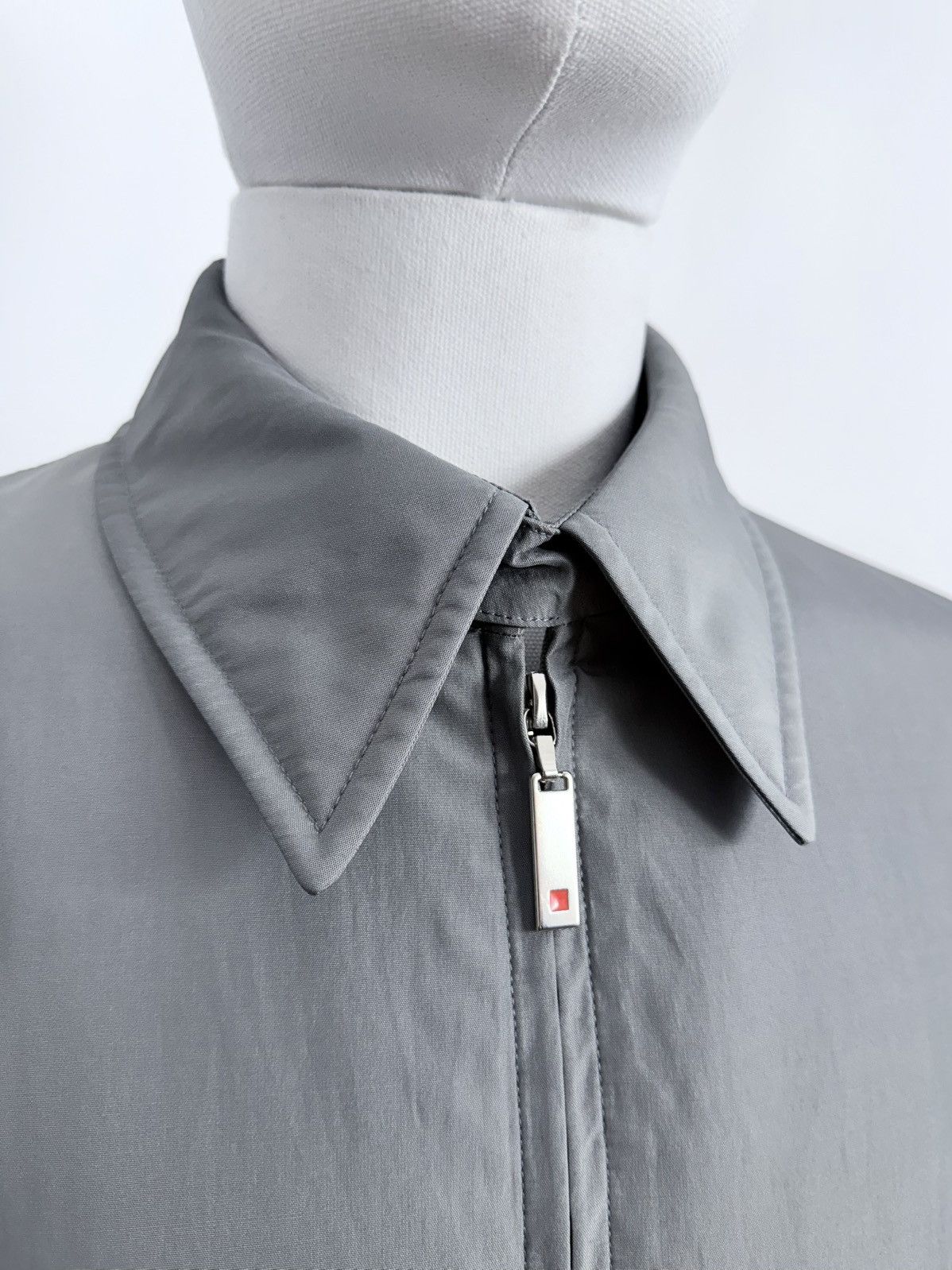 Yves Saint Laurent S/S 2000 Rive Gauche Hedi Slimane Padded Silk Jacket Size US M / EU 48-50 / 2 - 2 Thumbnail