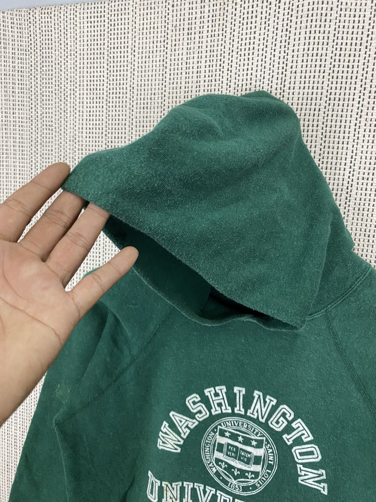 Champion 💥GRAILS💥VTG 80s CHAMPION WASHINGTON UNIVERSITY HOODIE Size US L / EU 52-54 / 3 - 10 Thumbnail