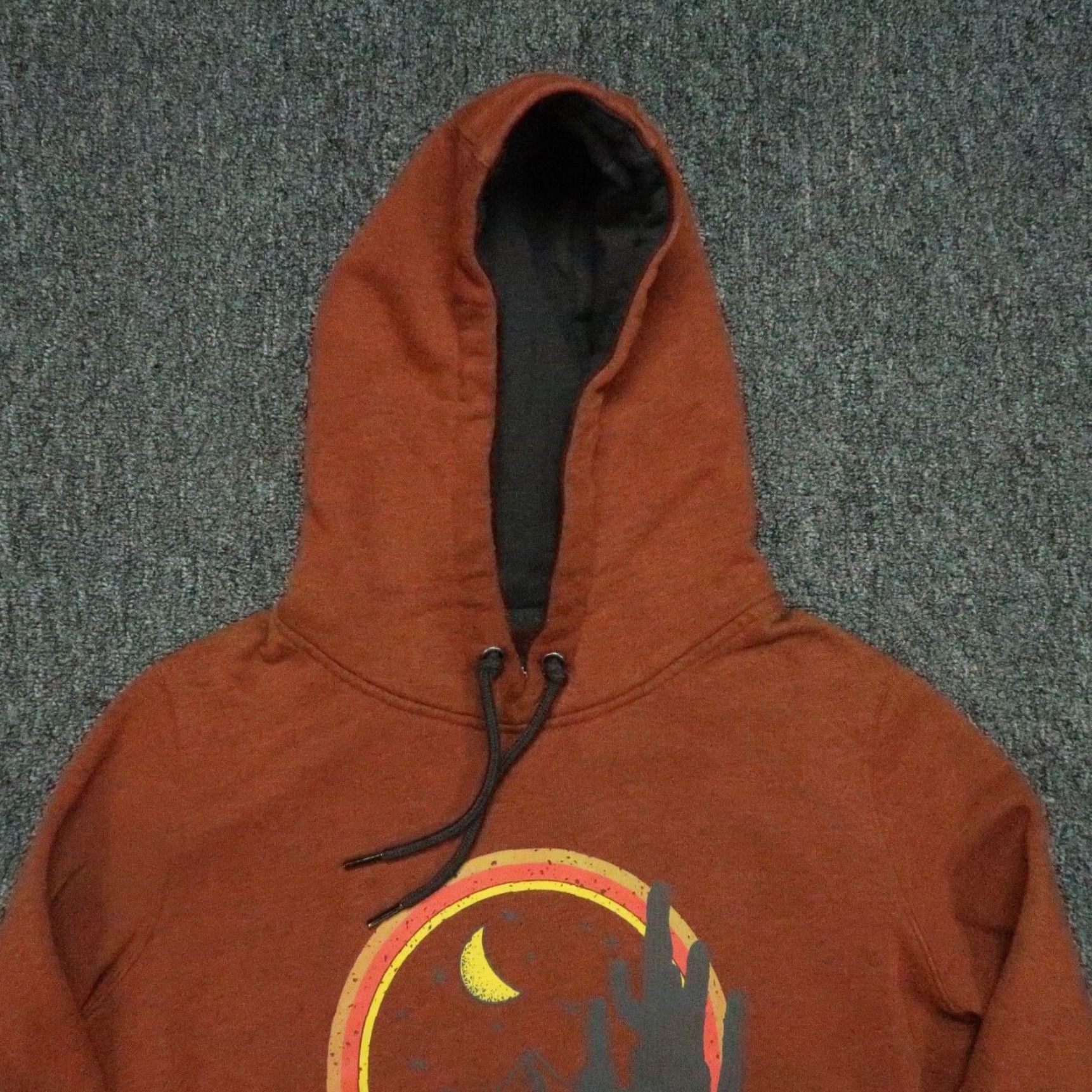 Vintage Hooey Hoodie Womens Small Red Rust Heather Marfa Pullover Hooded Pockets Size S / US 4 / IT 40 - 2 Thumbnail