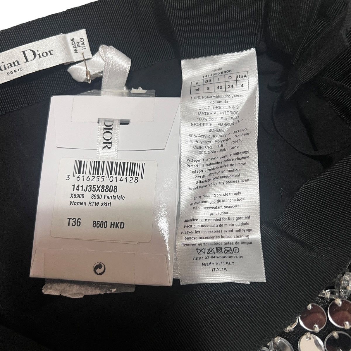 Dior DIOR Mirror-Effect Sequined Mini Skirt 36 Size 26" / US 2 / IT 38 - 7 Thumbnail