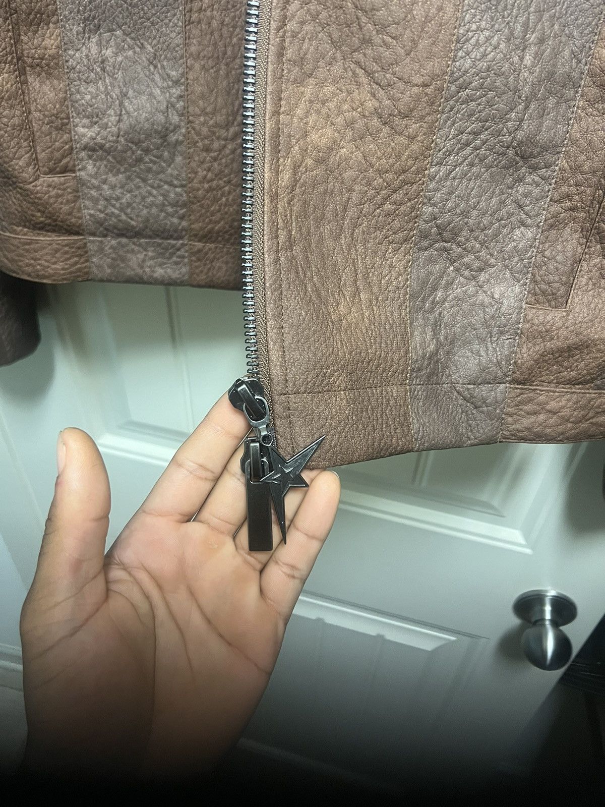 Boohoo PSTAR⭐️ leather MOTTO jacket by GUNNA Size US M / EU 48-50 / 2 - 6 Thumbnail