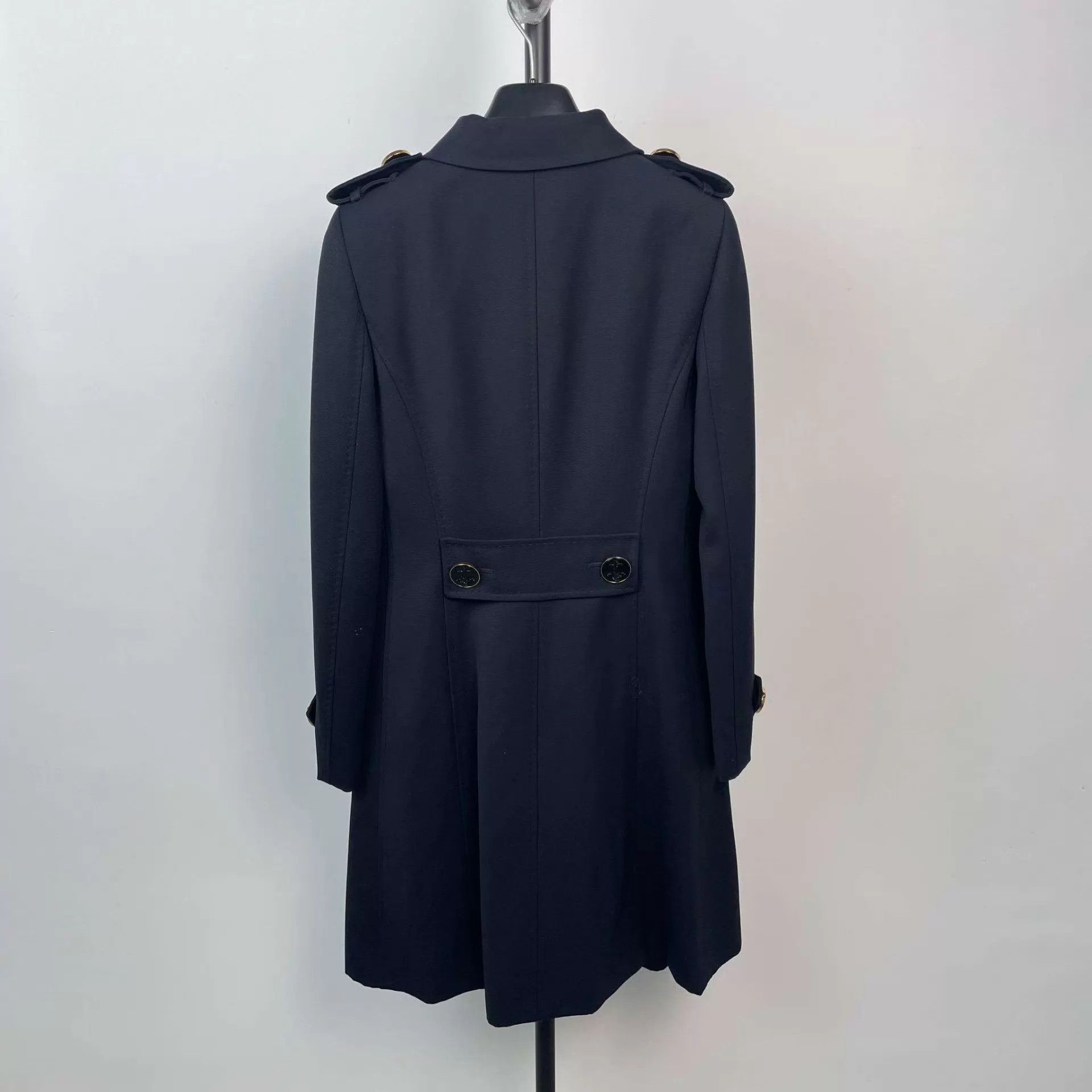 Dolce & Gabbana DG women's black overcoat 38 Size S / US 4 / IT 40 - 2 Thumbnail