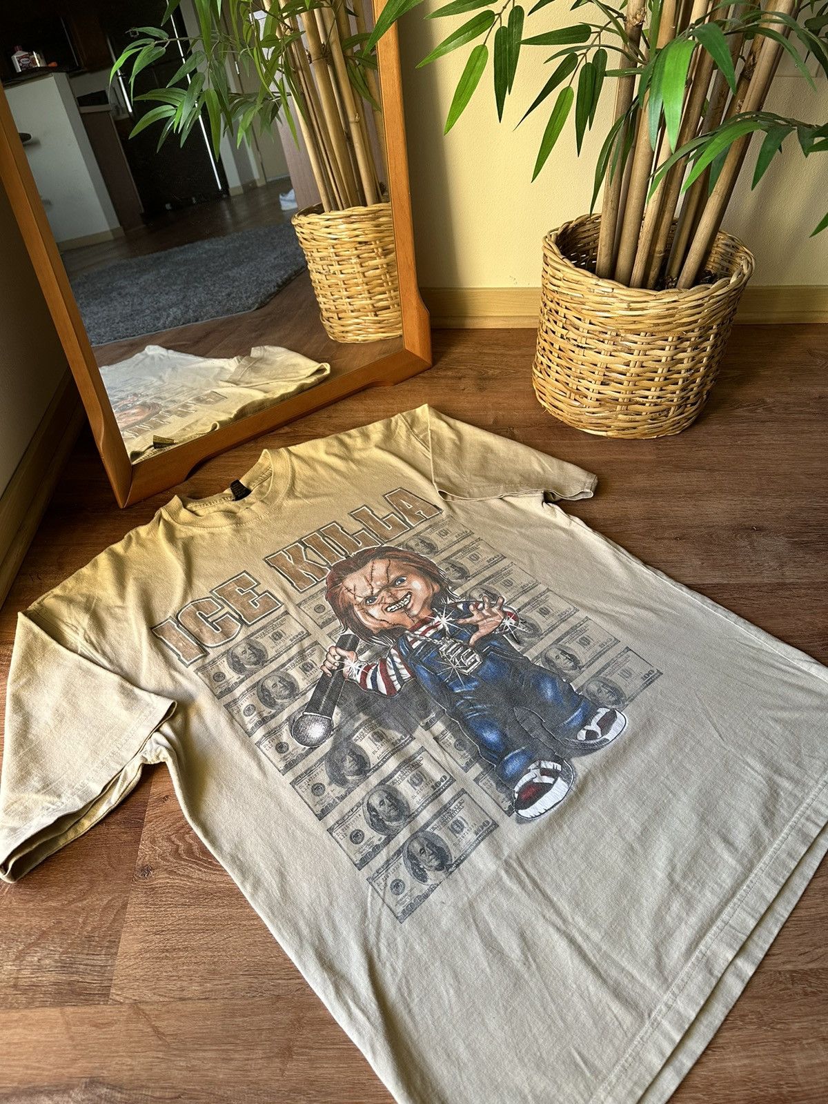 image of Humor x Vintage Y2K Chucky Ice Killa Tee in Brown, Men's (Size XL)