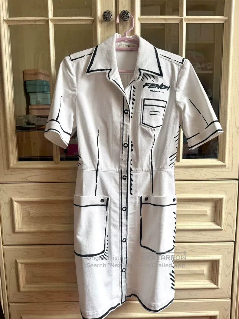 Fendi Fendi Dress California Comic Limited Edition Size XS / US 0-2 / IT 36-38 - 1 Thumbnail