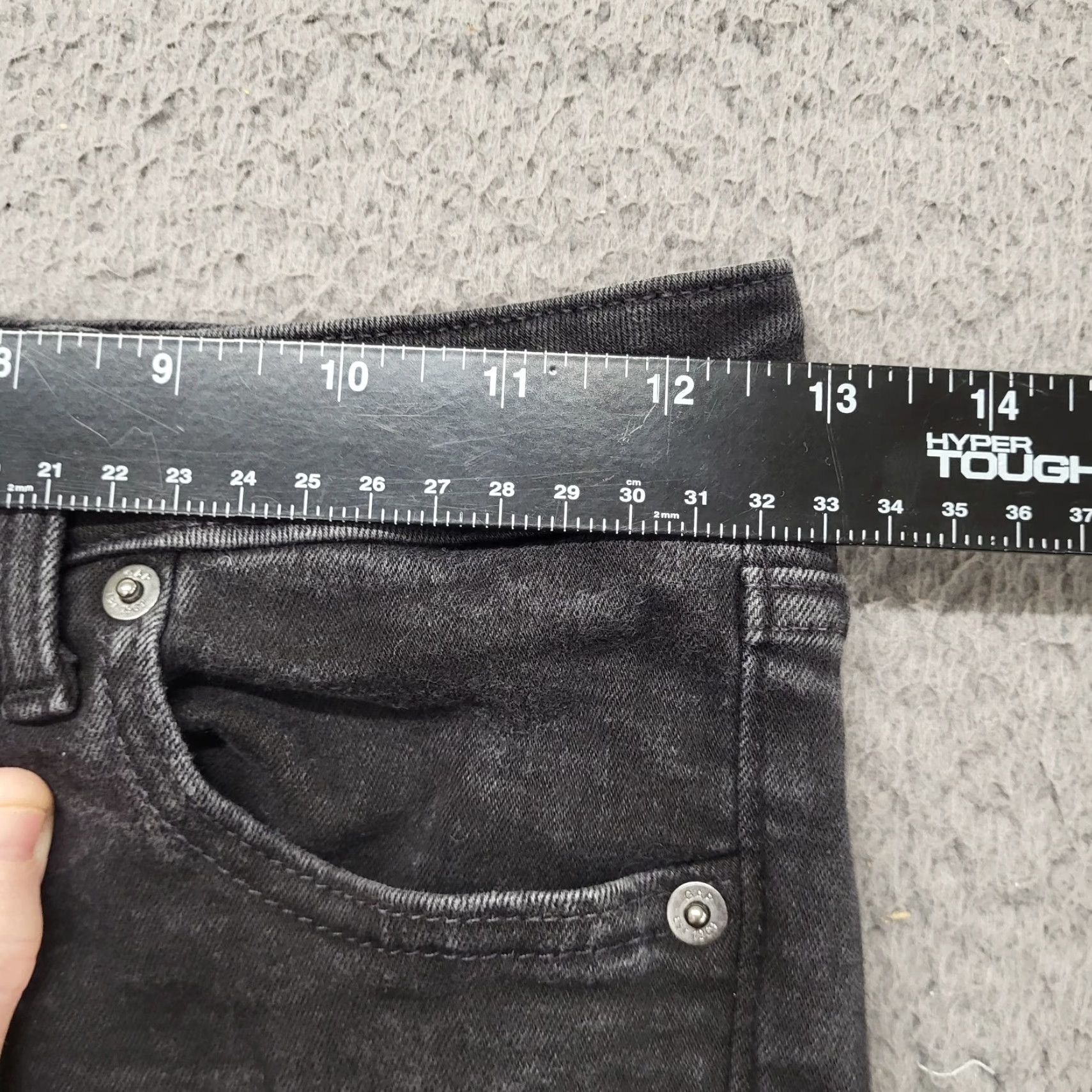 Gap GAP Jeans Womens Size 4/27 High Rise Universal Legging Black Denim Preppy Casual Skinny 5-Pocket Design Womens Size 27" / US 4 / IT 40 - 7 Thumbnail