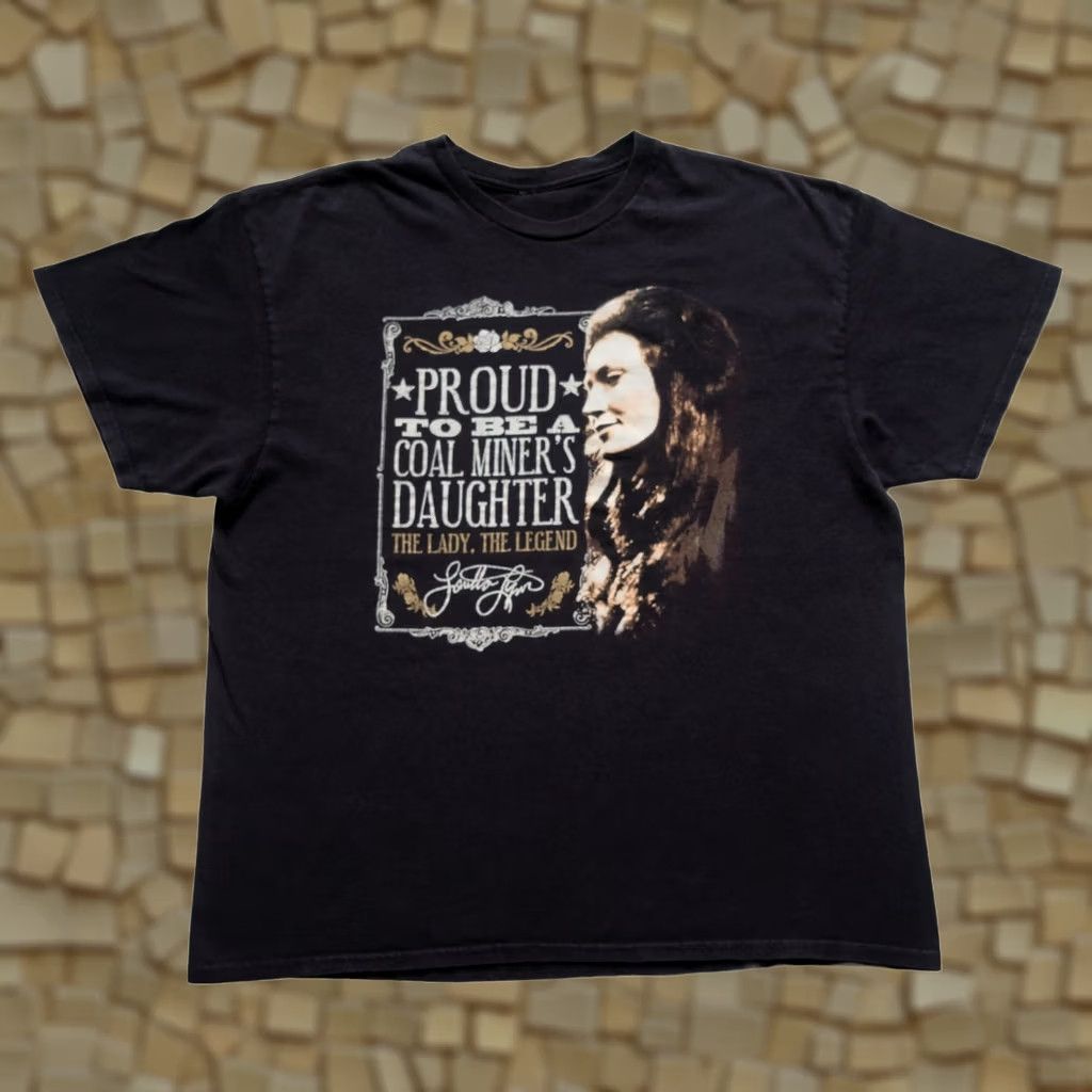 Delta VINTAGE LORETTA LYNN COUNTRY MUSIC T SHIRT XL Black 90s Y2K MENS Size US XL / EU 56 / 4 - 1 Thumbnail