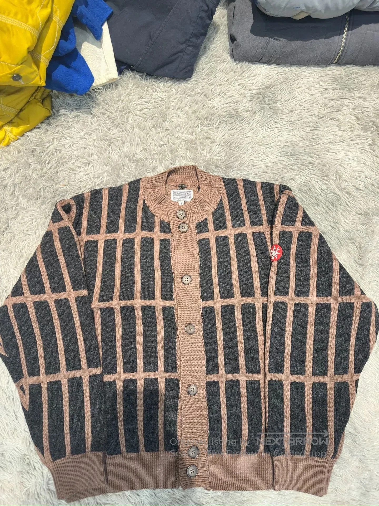 Cav Empt CE/CAVEMPT Brown Black Spliced Sweater. Size US M / EU 48-50 / 2 - 1 Thumbnail