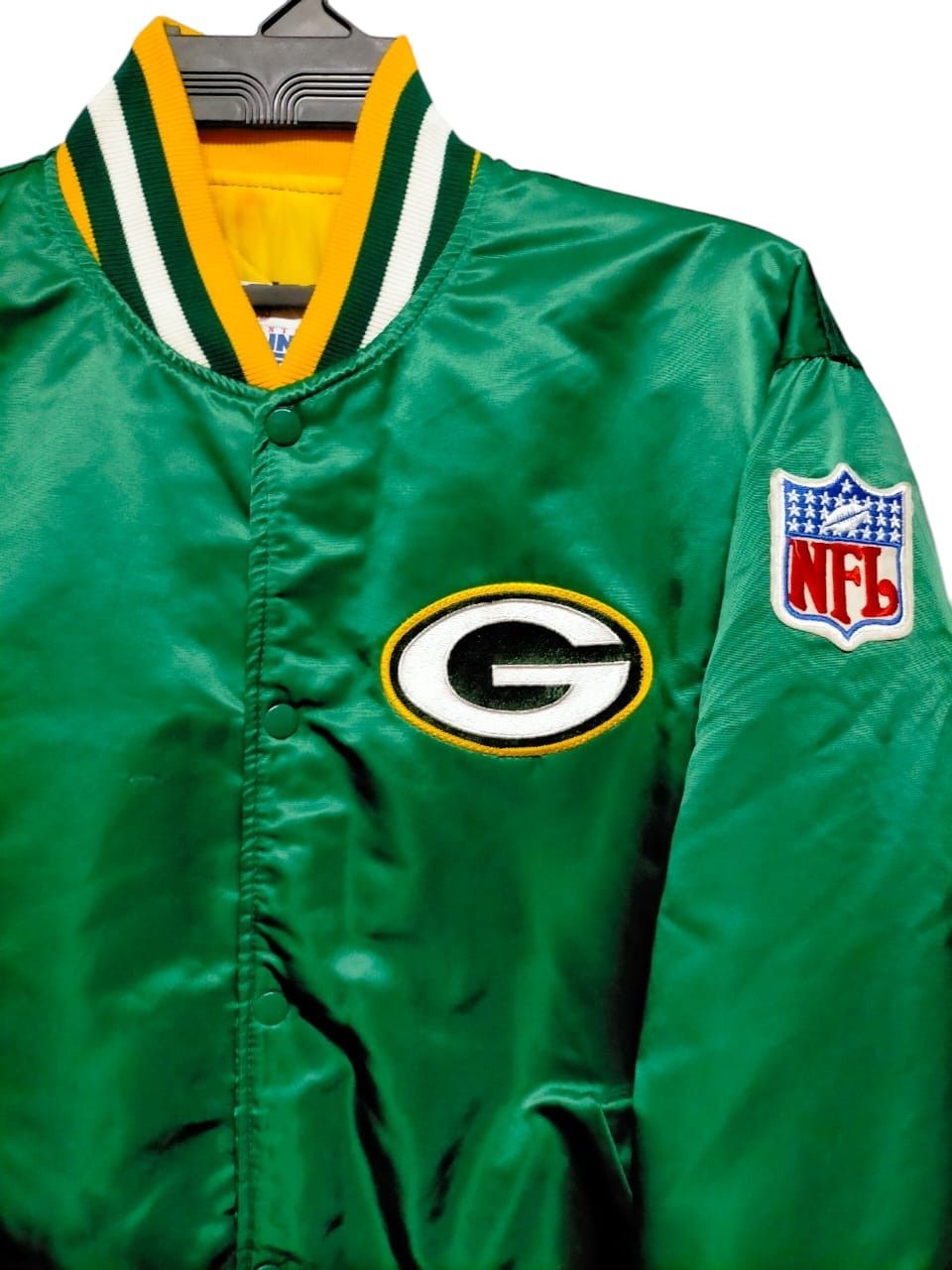 NFL Vintage 90s Green Bay Packers Starter Varsity Jacket Size US XL / EU 56 / 4 - 4 Thumbnail