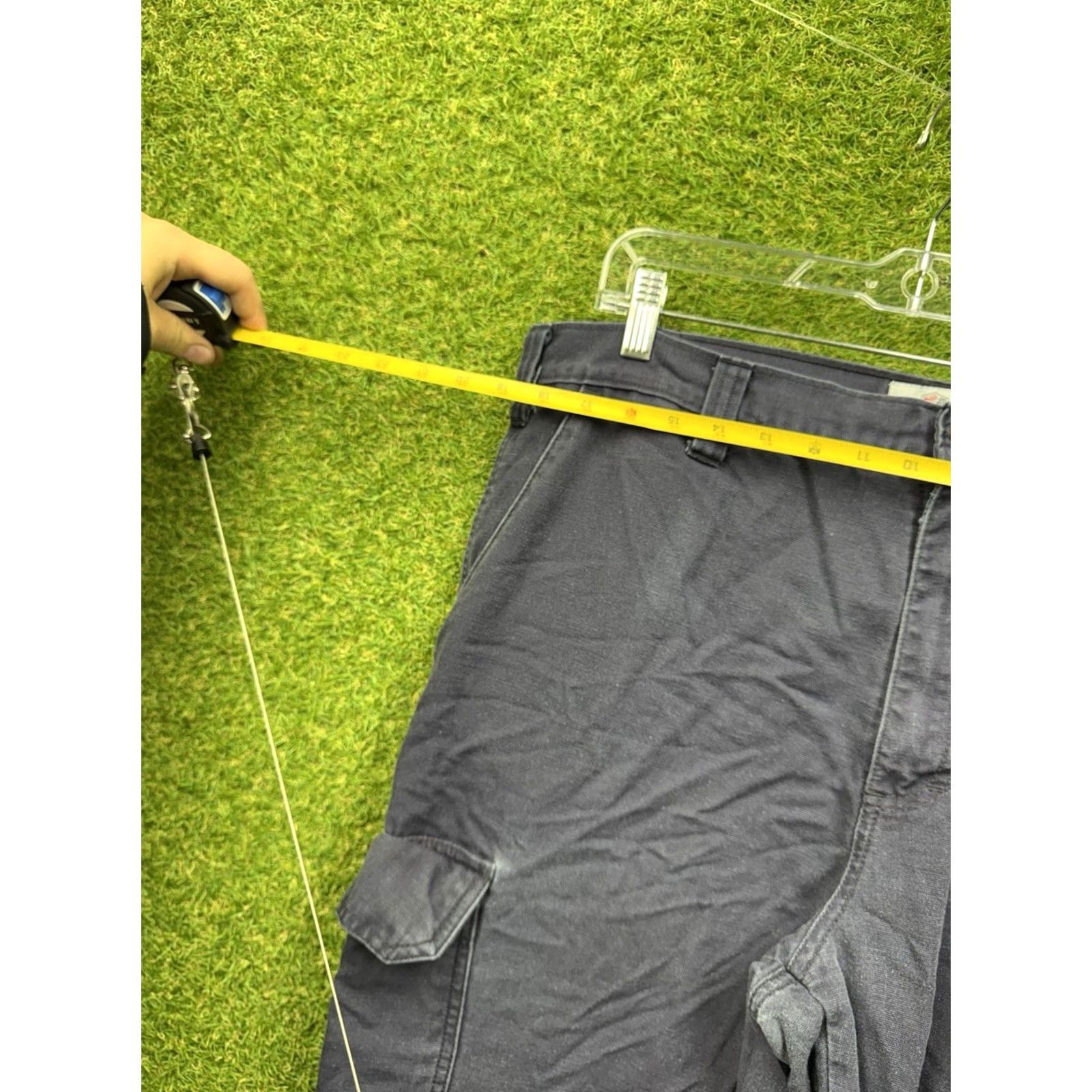 Vintage tyndale Flame Resistant Pants Mens 40 Blue Workwear Cargo Pockets Cargo Pants Regular 40x26 Mens USA Flame-Resistant Canvas Cotton Blue Size US 40 / EU 56 - 5 Thumbnail