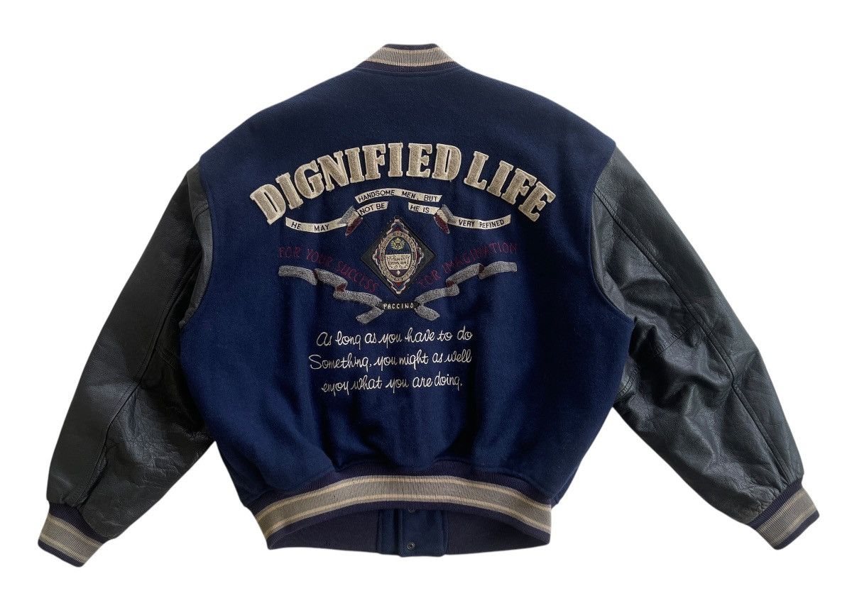 Vintage Vintage 90s Paccino Varsity Jacket Size US L / EU 52-54 / 3 - 3 Thumbnail