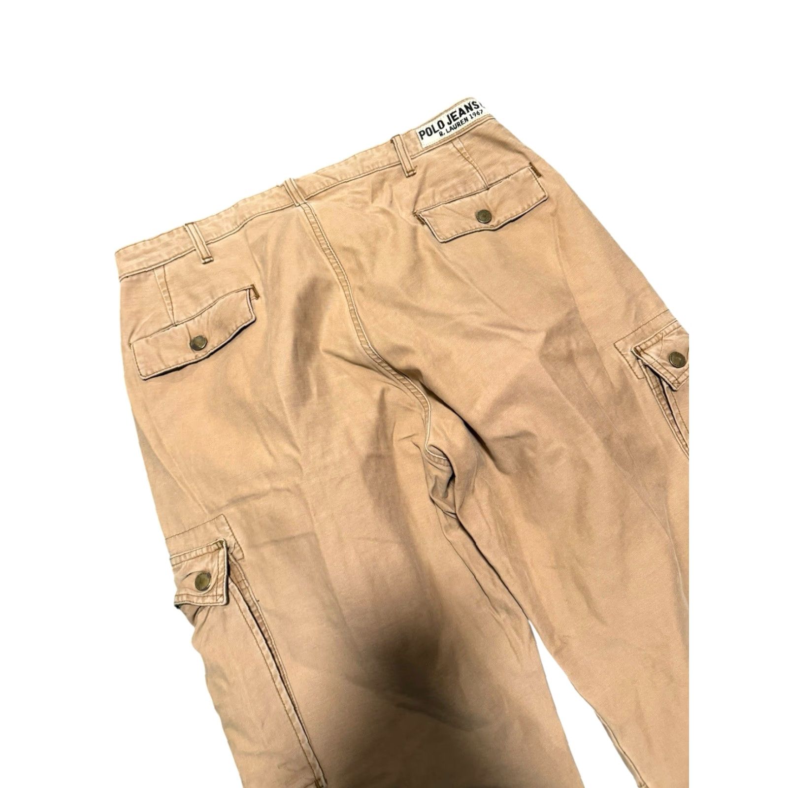 Polo Ralph Lauren VINTAGE Polo Ralph Lauren Freighter Pants Cargo Tan 34x32 USA Cargo Pants Men Regular Straight Khaki Canvas Workwear(Size 34) Size US S / EU 44-46 / 1 - 5 Thumbnail