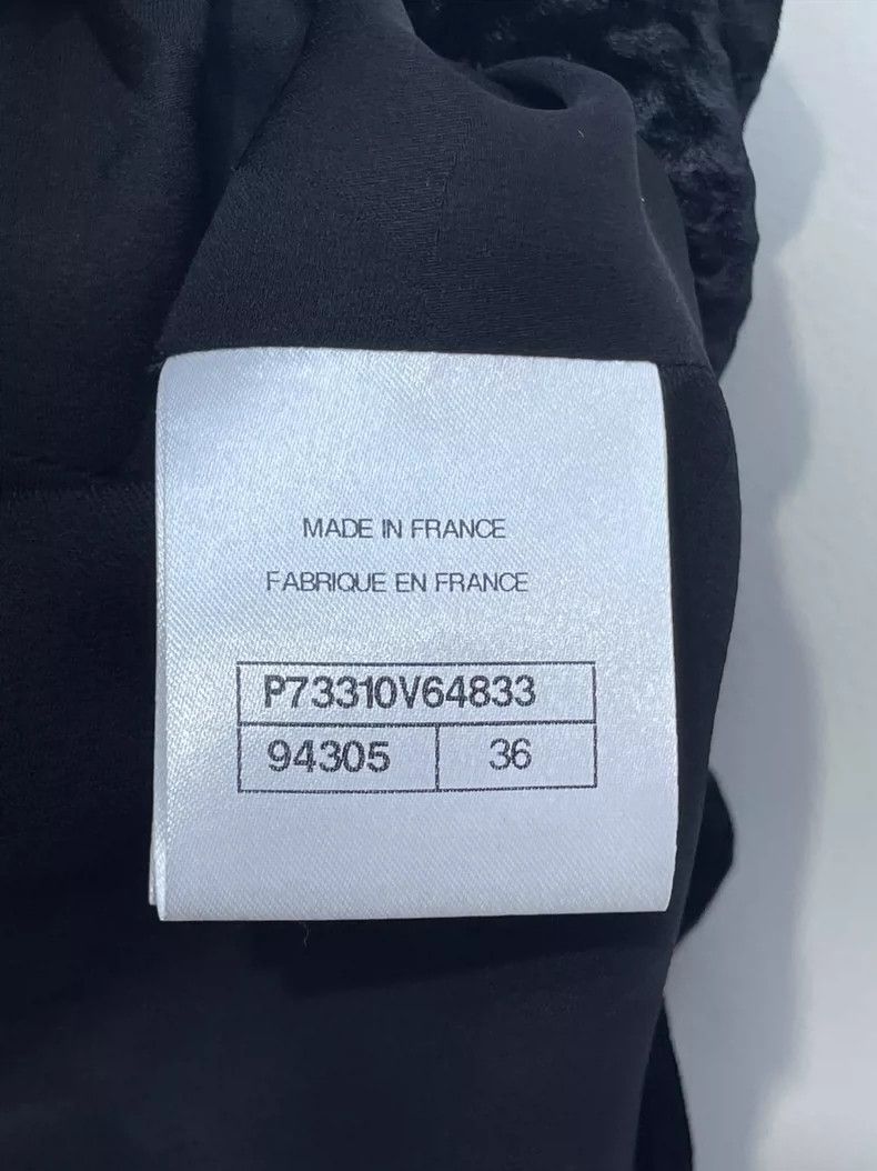 Chanel Chanel 22B blue and black color block four-pocket velvet ja Size XS / US 0-2 / IT 36-38 - 6 Thumbnail