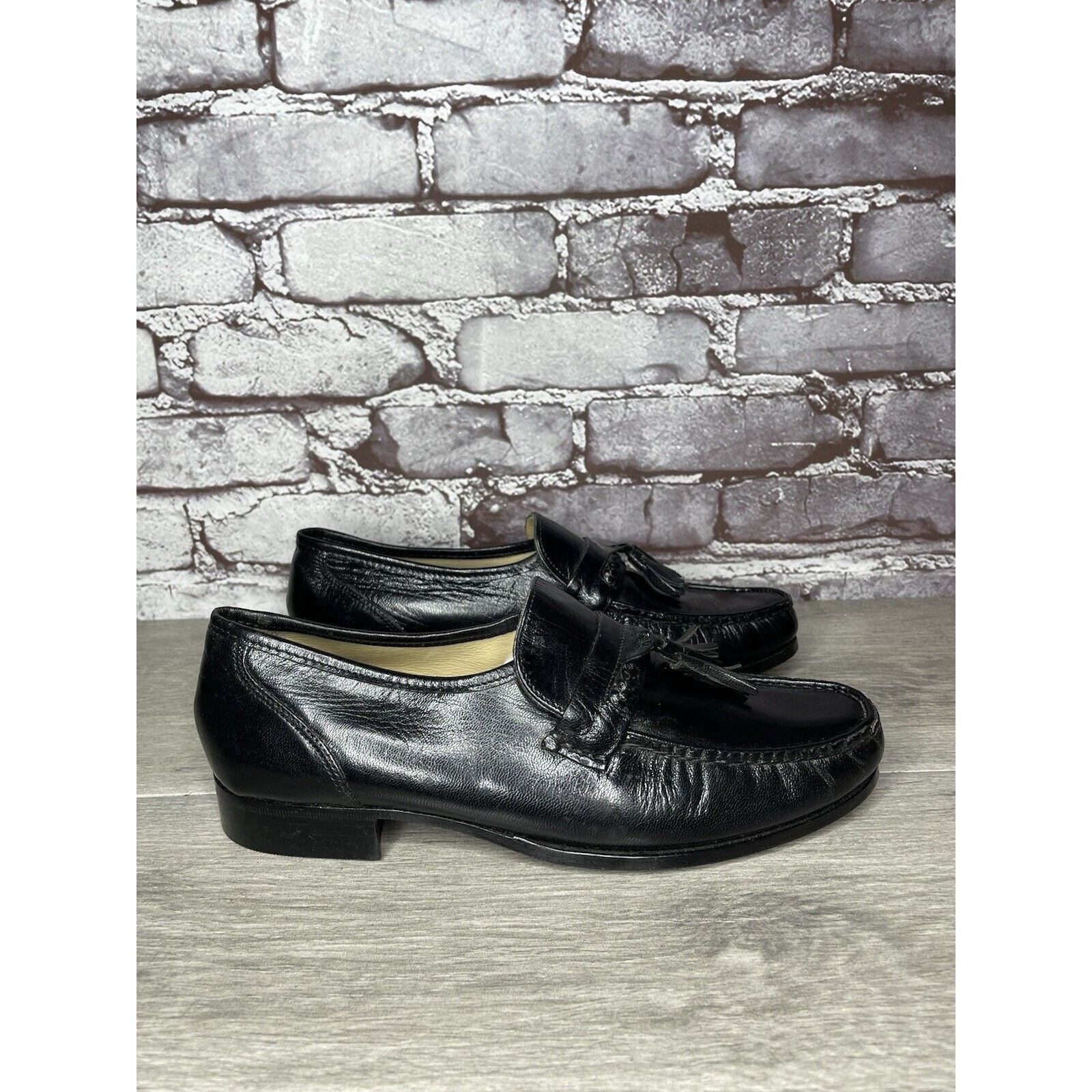 Nunn Bush Nunn Bush Black Leather Slip On Tassel Loafers Dress Shoes M Size US 7.5 / EU 40-41 - 11 Thumbnail