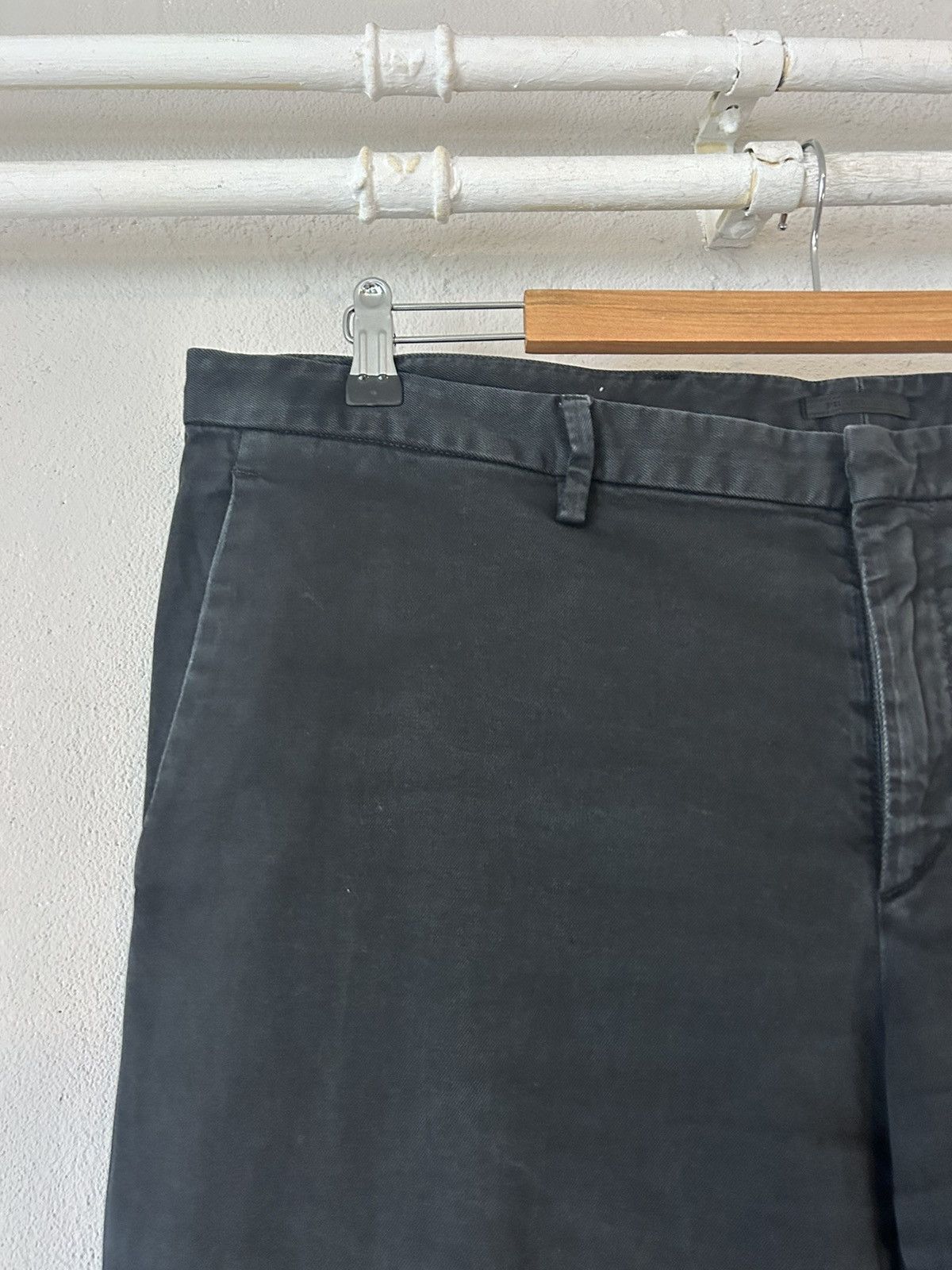 Prada Prada Black Cotton Blend Chinos - Size 58 Size US 40 / EU 56 - 2 Thumbnail
