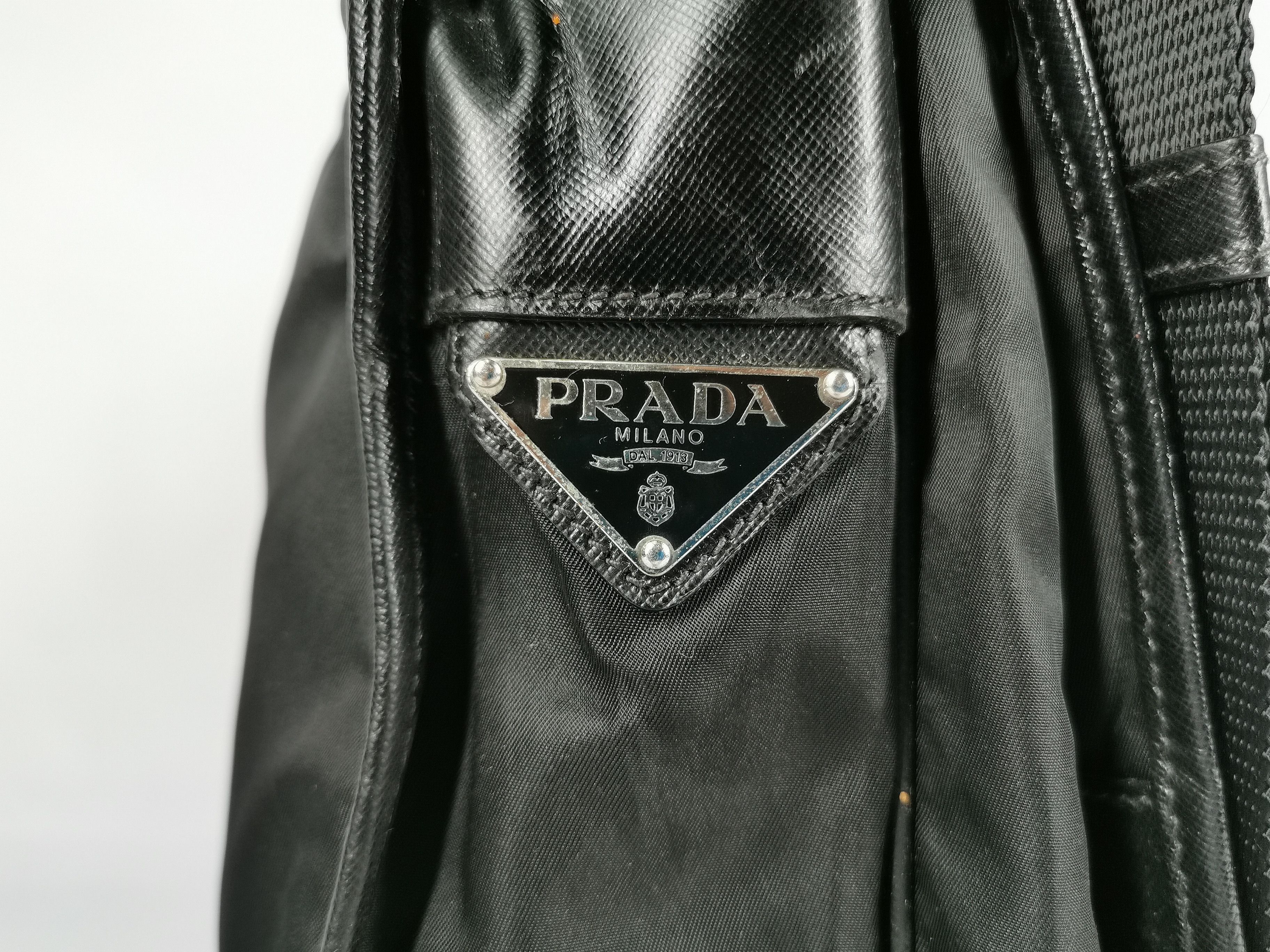 Prada Prada Messenger Tessuto Black Nylon Crossbody Shoulder Bag Size ONE SIZE - 6 Thumbnail