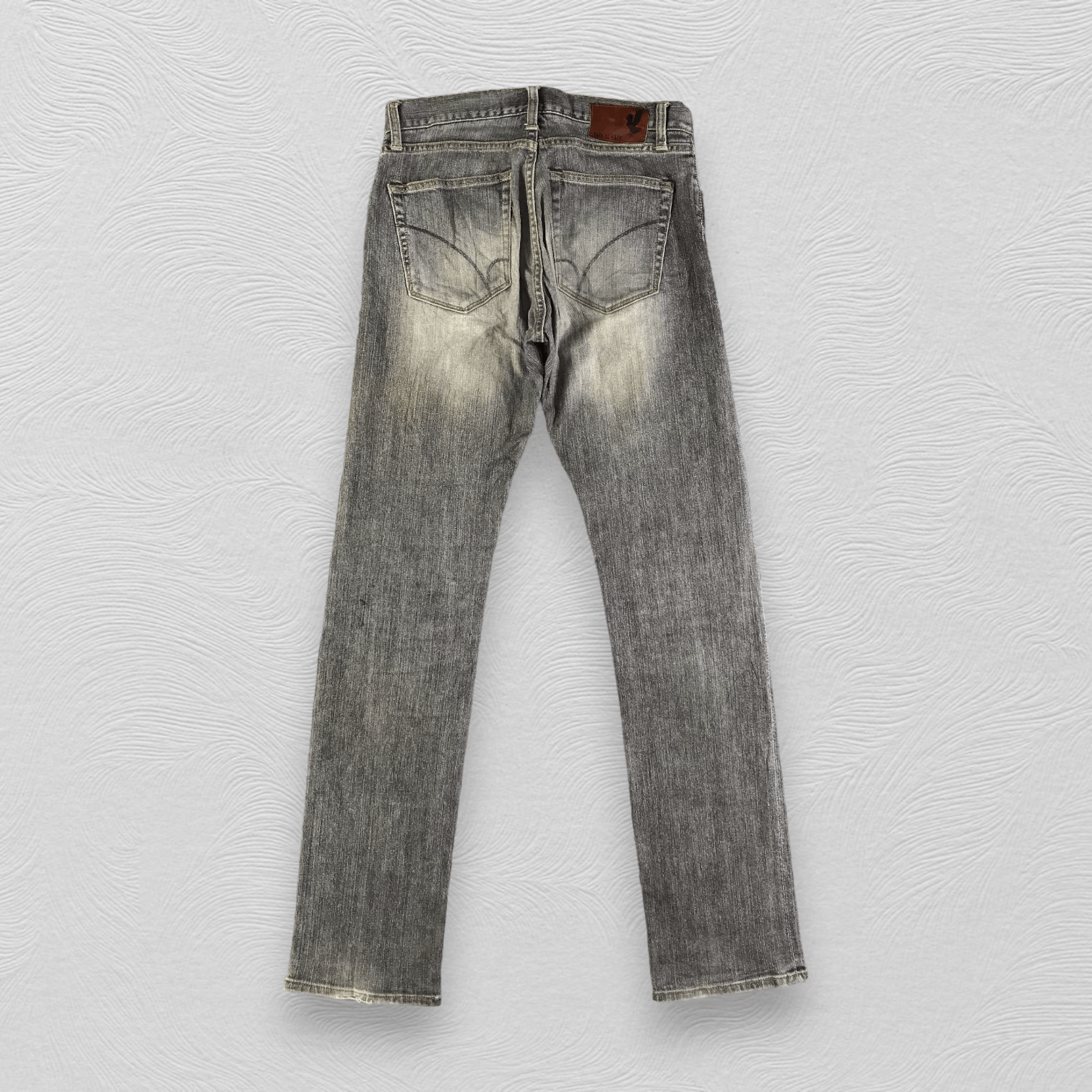 Japanese Brand Back Number Faded Black Selvedge Jeans KJ2107 Size US 29 - 2 Thumbnail