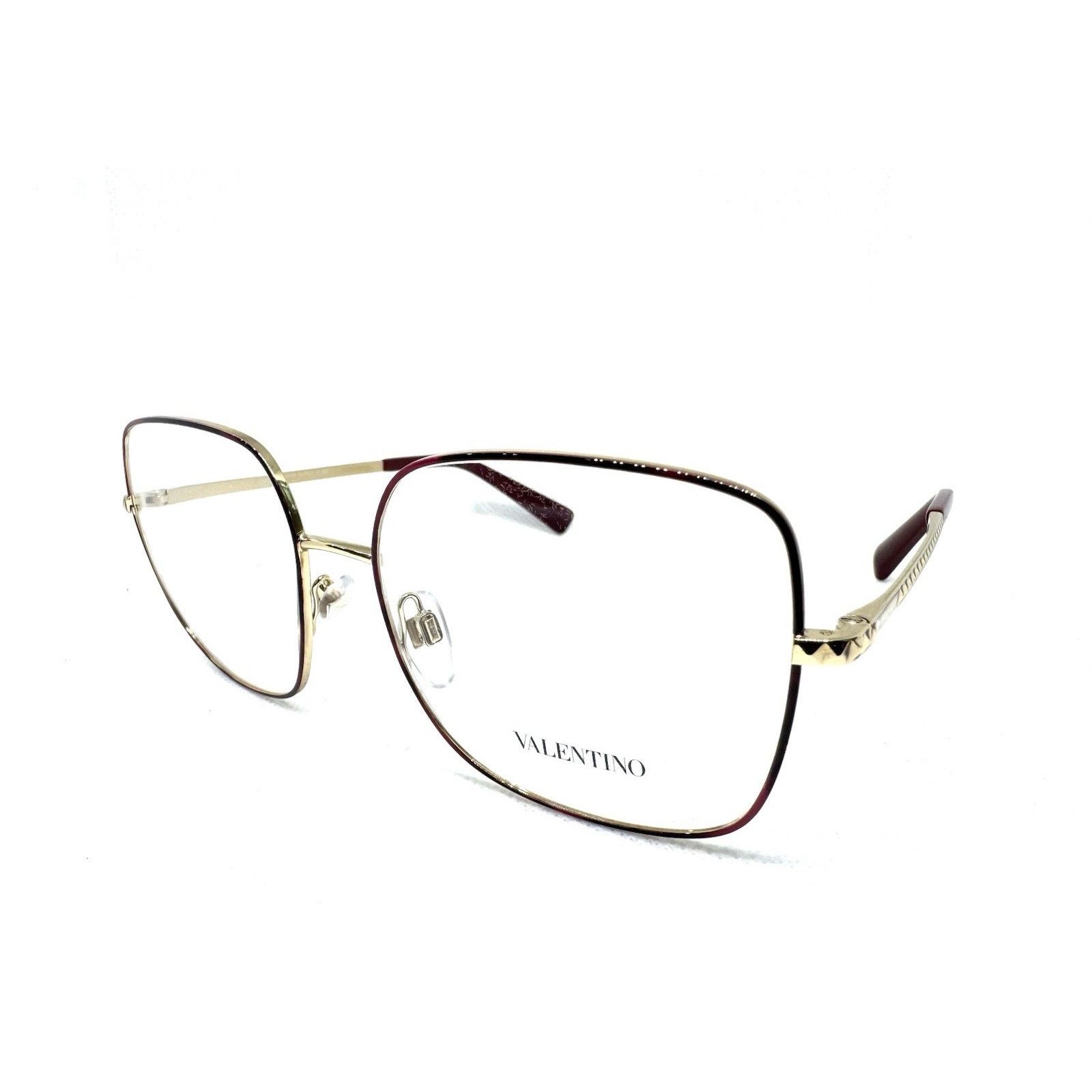 Valentino NIB VALENTINO VA1024 RED HAVANA LIGHT GOLD EYEGLASSESS 54-16 Size ONE SIZE - 3 Thumbnail
