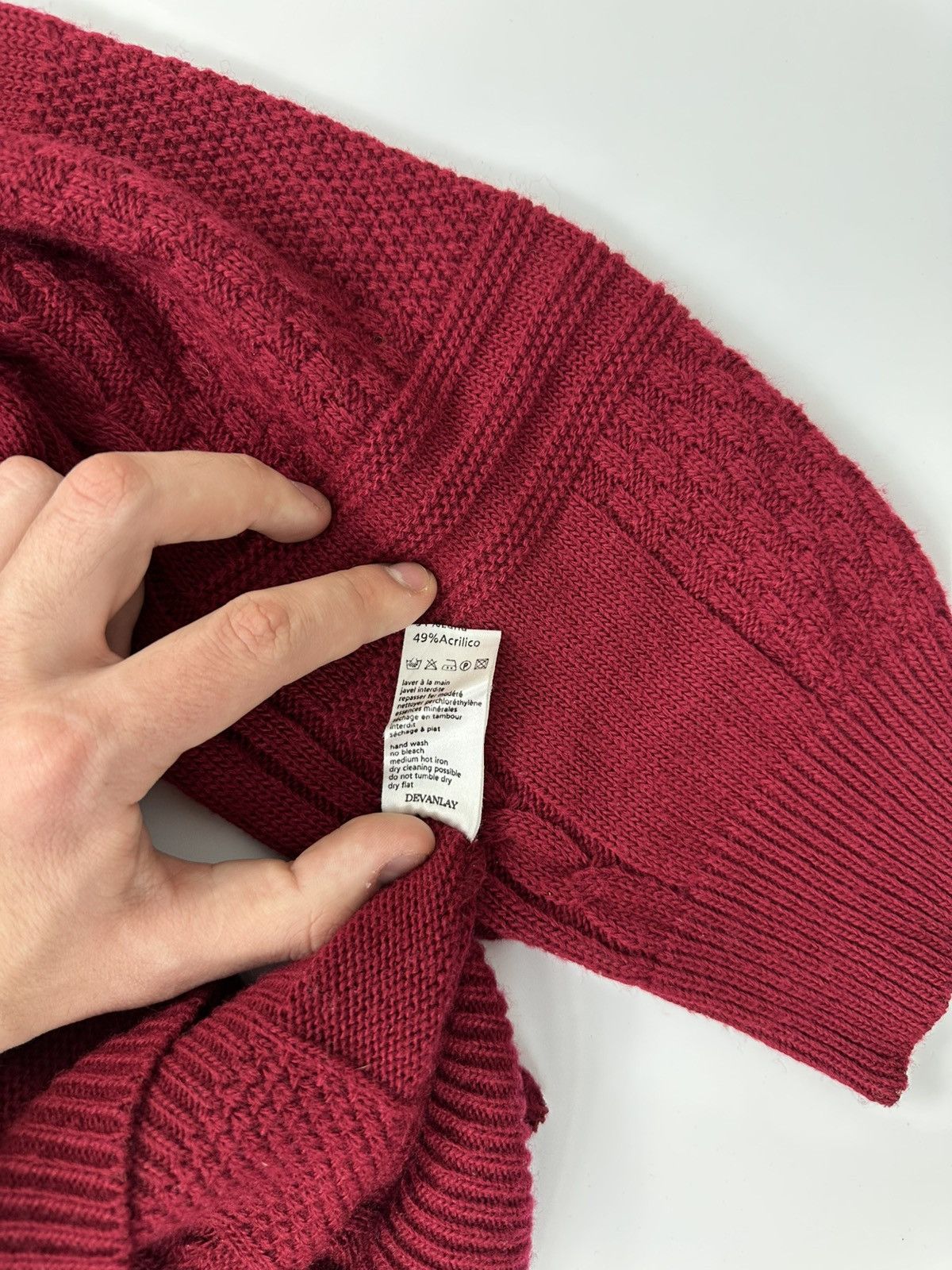 Lacoste Vintage Lacoste Casual Sweater Logo Red Size US L / EU 52-54 / 3 - 9 Thumbnail