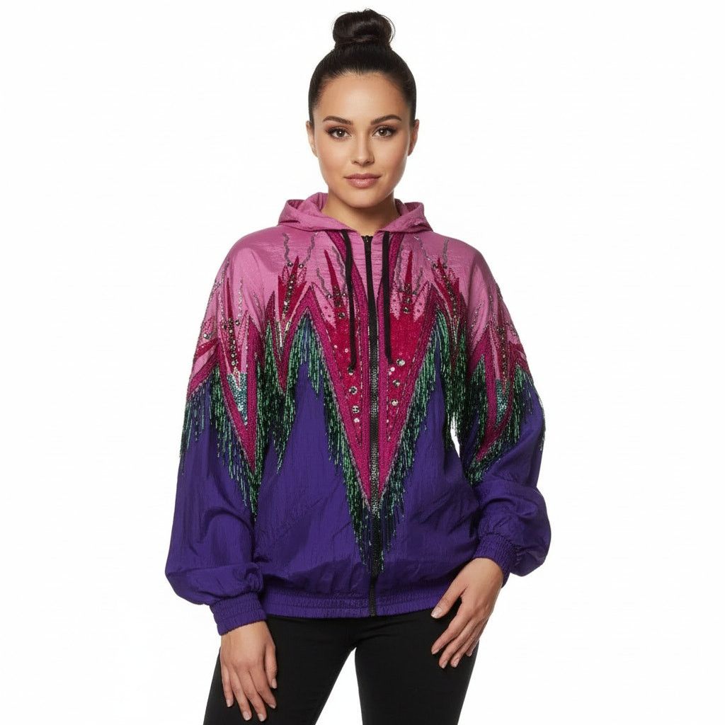 Gucci Gucci Fringe,Beaded,Sequin&Crystal Accents Bomber Jacket, XS Size XS / US 0-2 / IT 36-38 - 2 Thumbnail