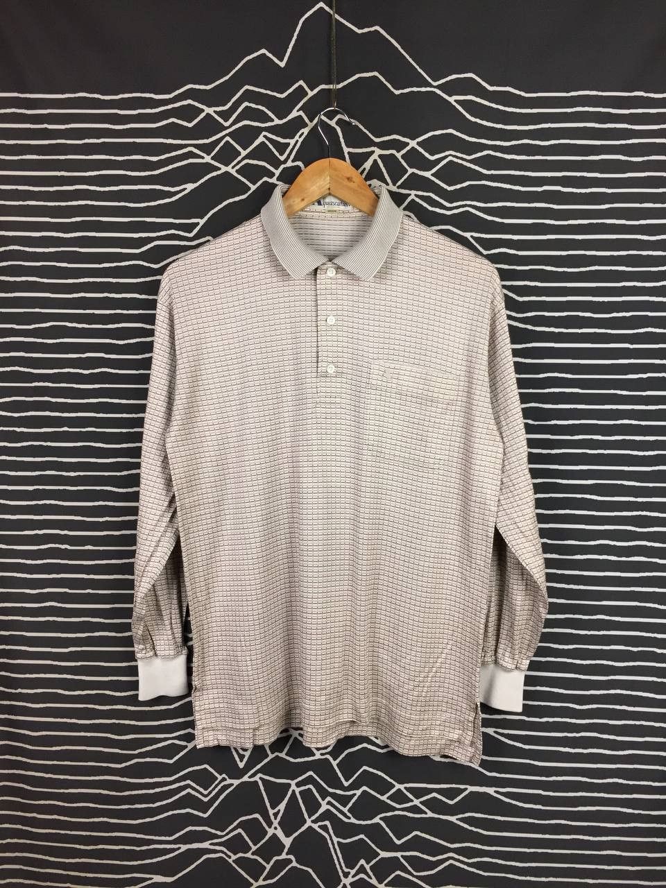Aquascutum Aquascutum Of London Made In Japan Classic Checked Polo Tee Size US M / EU 48-50 / 2 - 2 Thumbnail