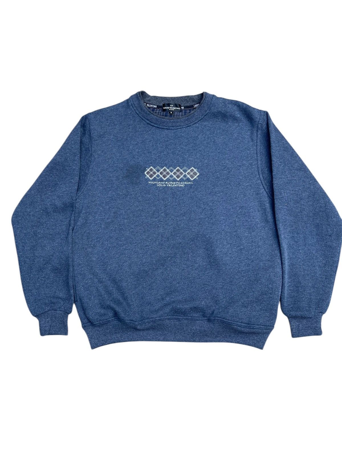 Japanese Brand × Vintage Vintage Louis Valentino Homme Embroidery Big Logo Sweatshirt Size US M / EU 48-50 / 2 - 1 Thumbnail