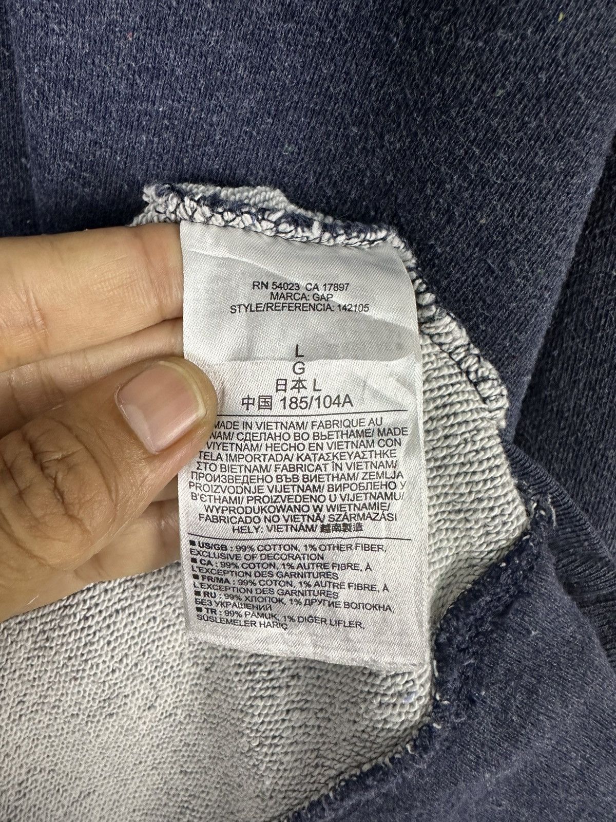 Gap Gap 1969 Spellout Crewneck Sweatshirt A309 Size US M / EU 48-50 / 2 - 9 Thumbnail
