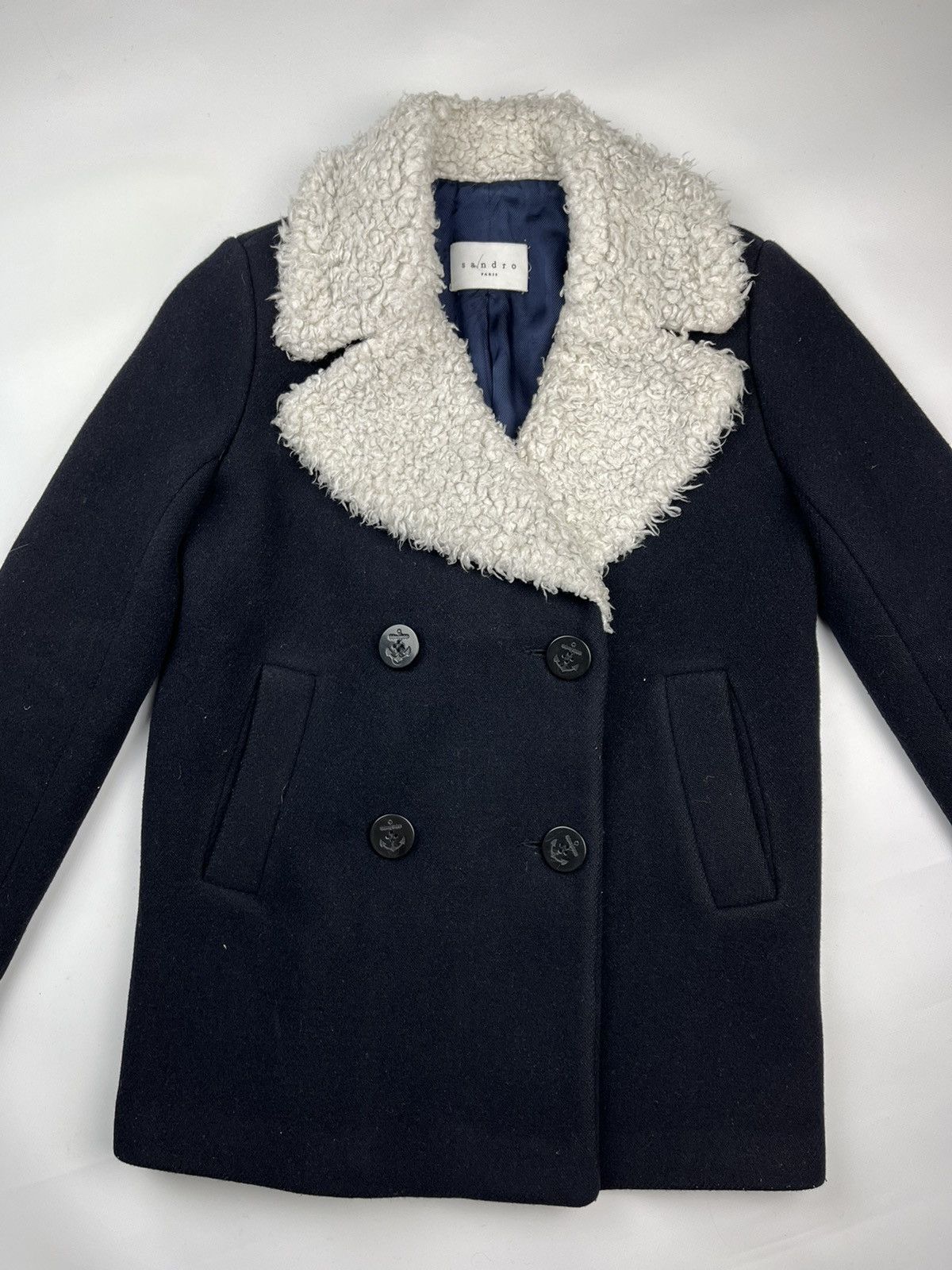 Sandro Sandro Paris wool coat M8825H Size XS / US 0-2 / IT 36-38 - 1 Thumbnail