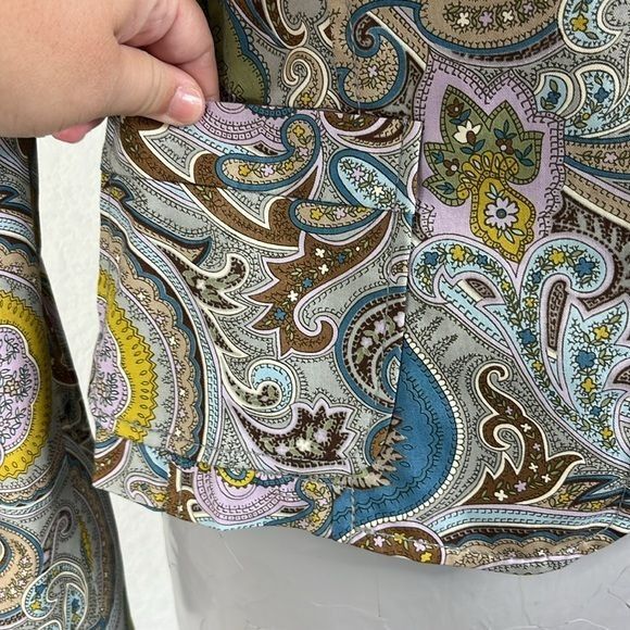 Etro Etro Paisley Pleated Back Cotton Stretch Blazer Size M / US 6-8 / IT 42-44 - 2 Thumbnail