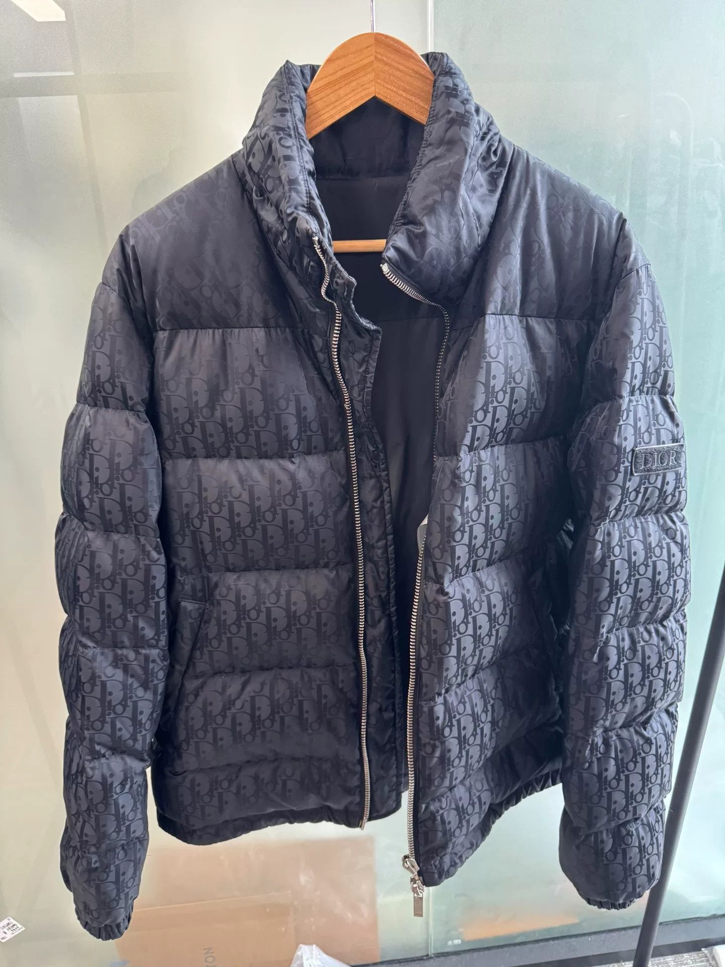 Dior Black Logo Down Jacket