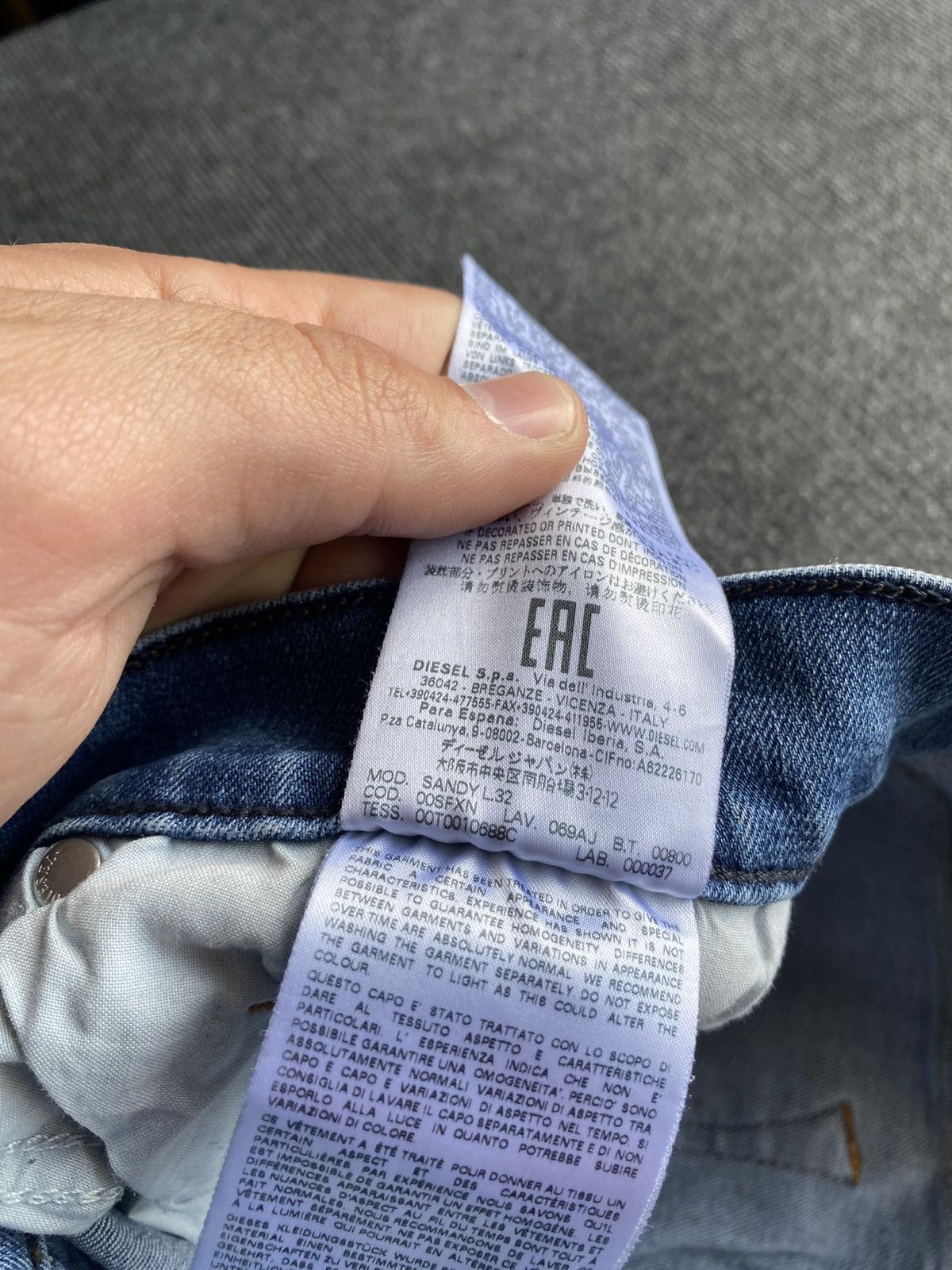 Diesel 🔥Opium Punk Diesel sandy blue jeans women 29 alt goth emo Size 29" - 5 Thumbnail