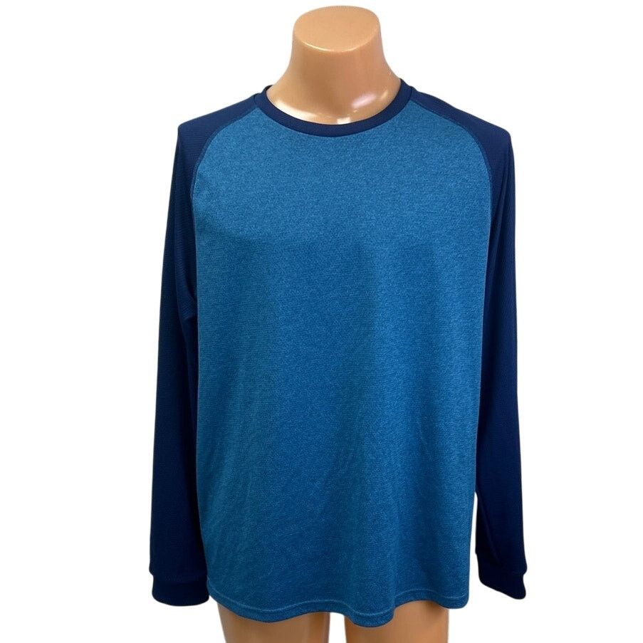 Tek Gear Tek Gear DryTek Mens XL Blue Polyester Athletic Tee Shirt Size US XL / EU 56 / 4 - 1 Thumbnail