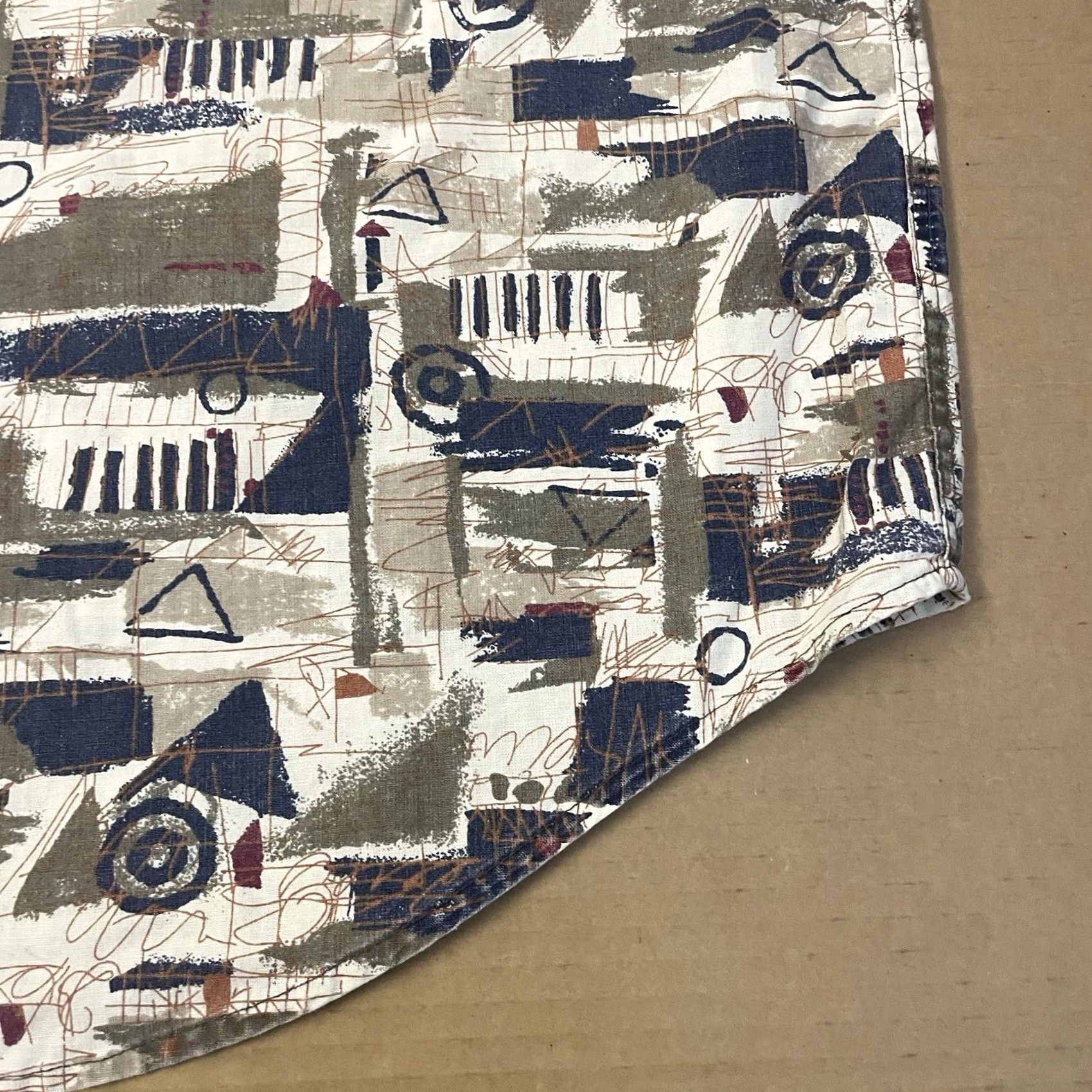 Vintage VINTAGE World Island Button-Down Shirt Adult XXL 2XL AOP Art Pocket Y2K USA Mens Size US XXL / EU 58 / 5 - 5 Thumbnail
