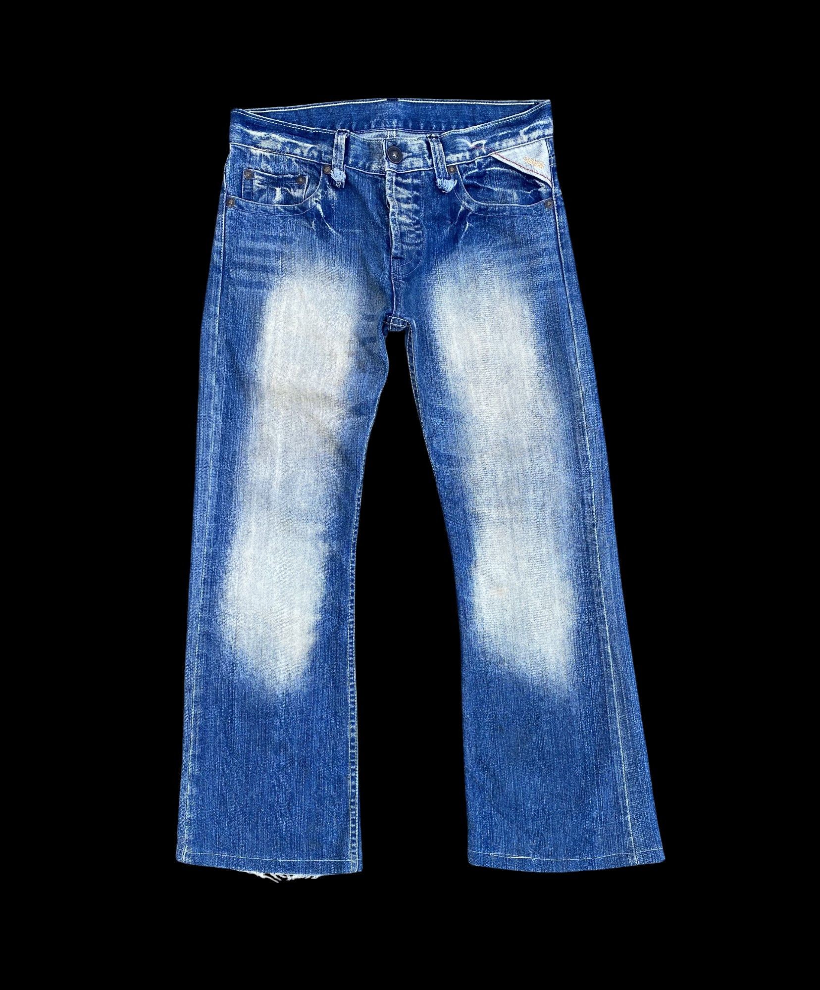 Replay (30x28)FLARED Replay faded wash dirty jean Lowrise Size US 30 / EU 46 - 2 Thumbnail