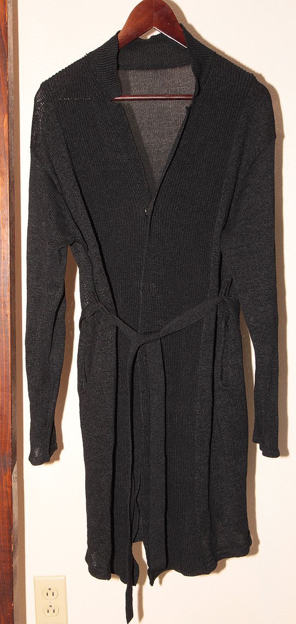 The Viridi-anne ARCHIVE Belted Black Knit Cardigan Size US S / EU 44-46 / 1 - 3 Thumbnail