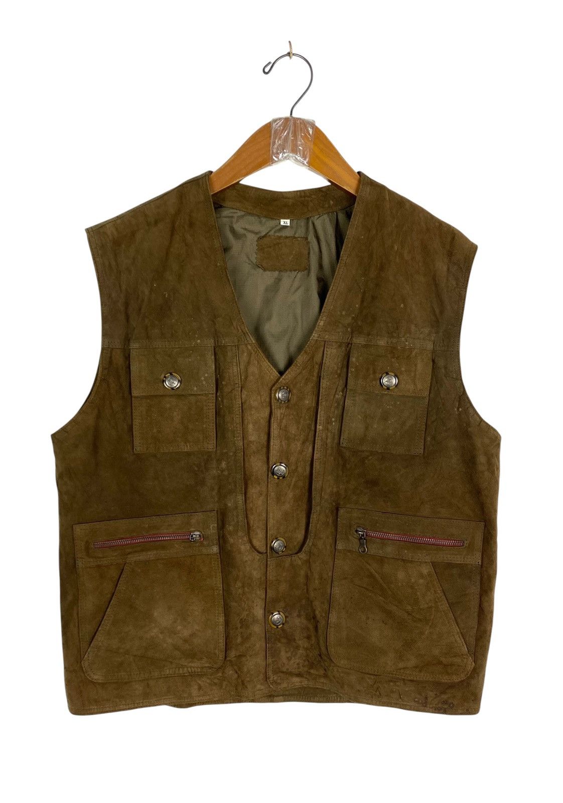 Vintage Rare‼️ The Great Seal of the State of Oklahoma Suede Vest Size US S / EU 44-46 / 1 - 1 Thumbnail