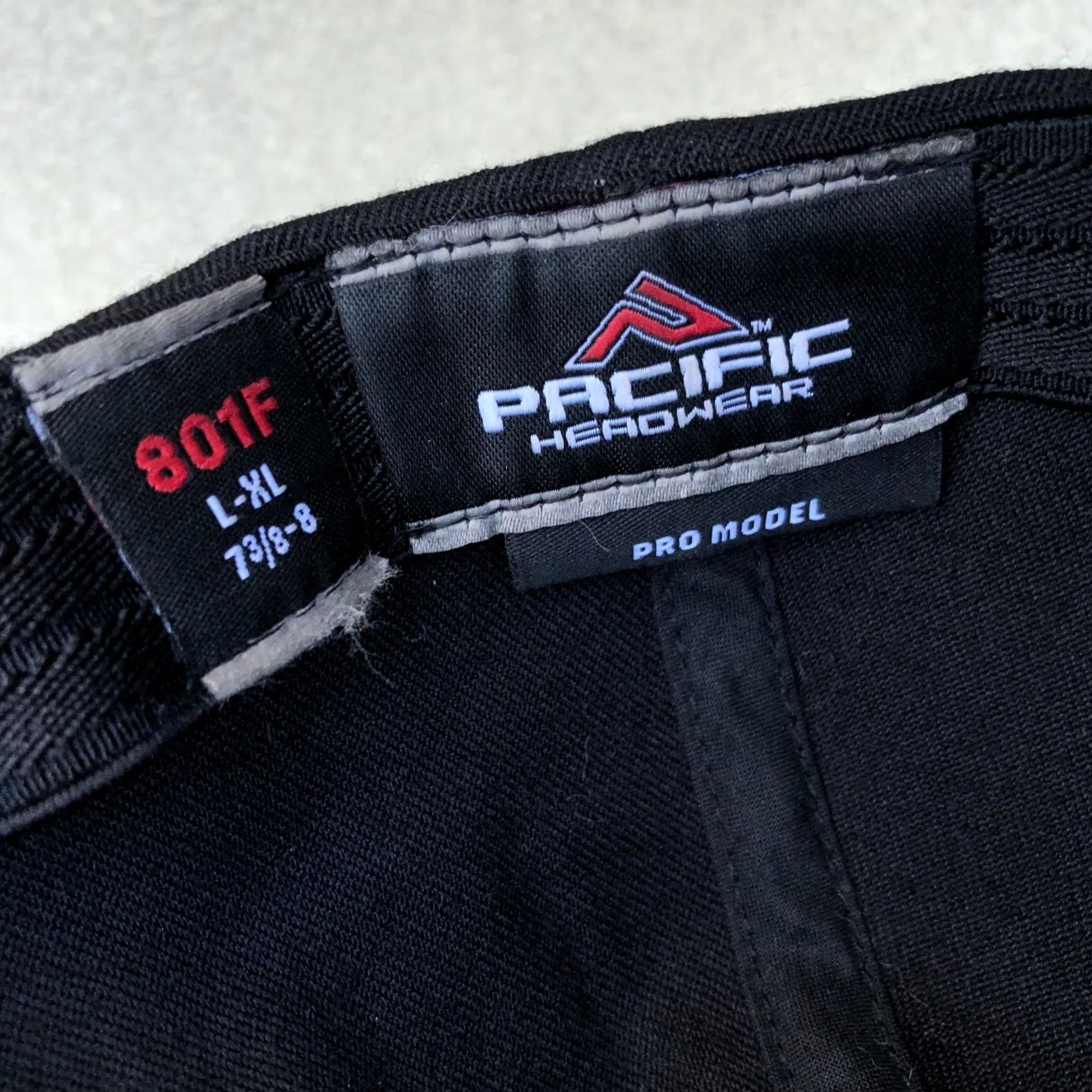 Vintage PACIFIC HEADGEAR Hanford High School Bullpups Hat Men's L/XL Black Fitted Cap Size ONE SIZE - 5 Thumbnail