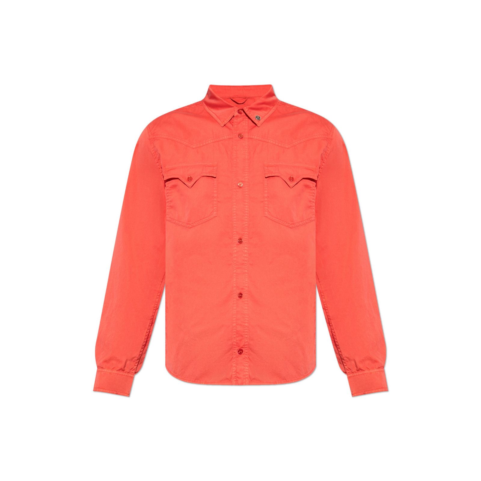 Versace VERSACE Red Cotton Shirt New & Authentic (Men's size:M;) Size US M / EU 48-50 / 2 - 1 Preview