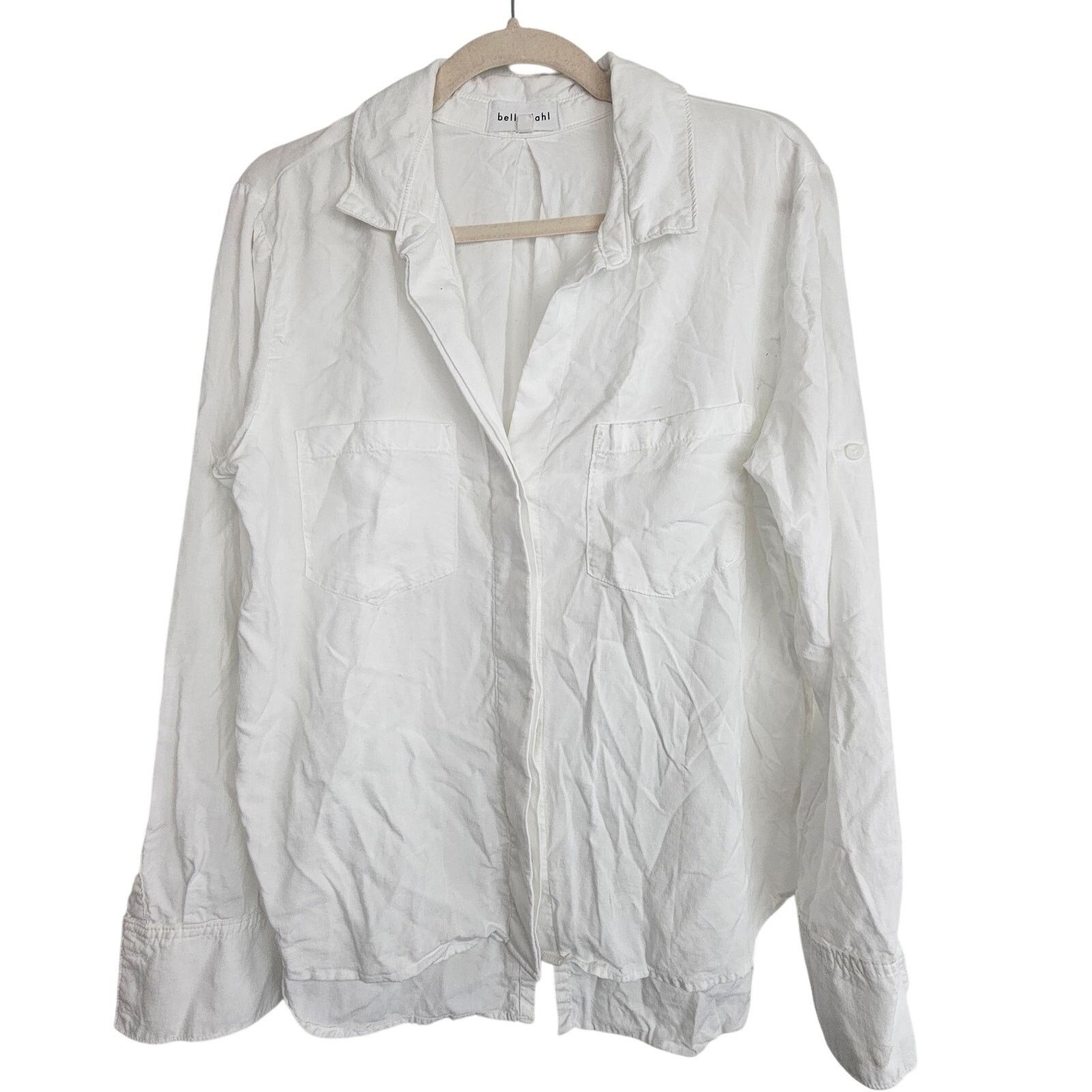 Bella Dahl Bella Dahl Womens Split Back Button Top L Minimalist Casual Size L / US 10 / IT 46 - 1 Thumbnail