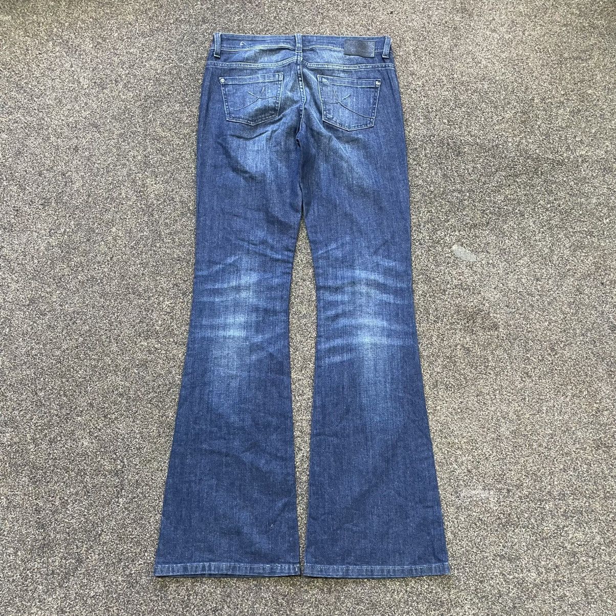 Vintage Y2K Baggy Bootcut Distressed Faded Jeans Skater Streetwear Size 34" / US 12 / IT 48 - 2 Thumbnail