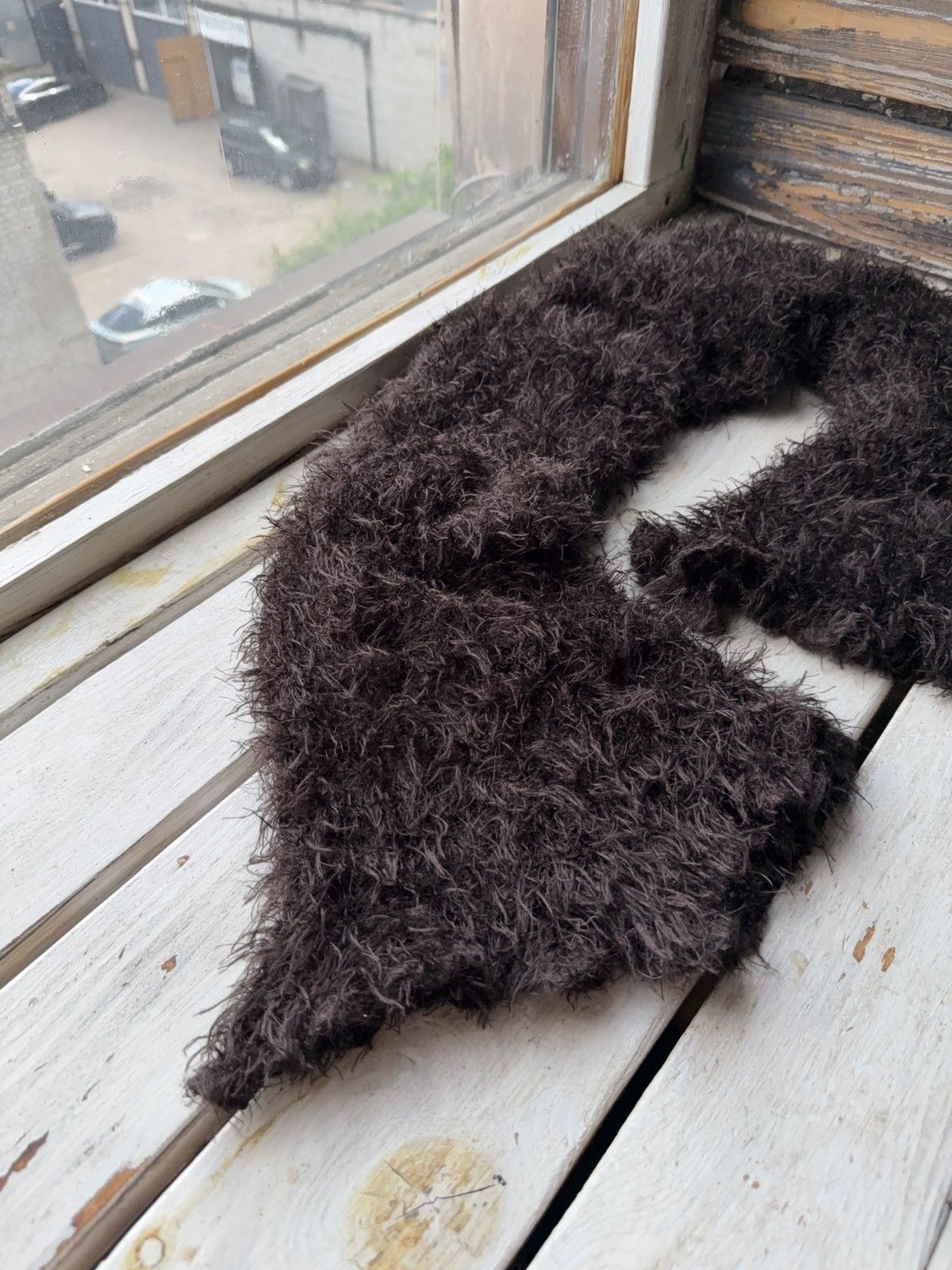 Japanese Brand × Vintage Avant Garde japanese fuzzy mohair Opium scarf vintage y2k Size ONE SIZE - 2 Thumbnail