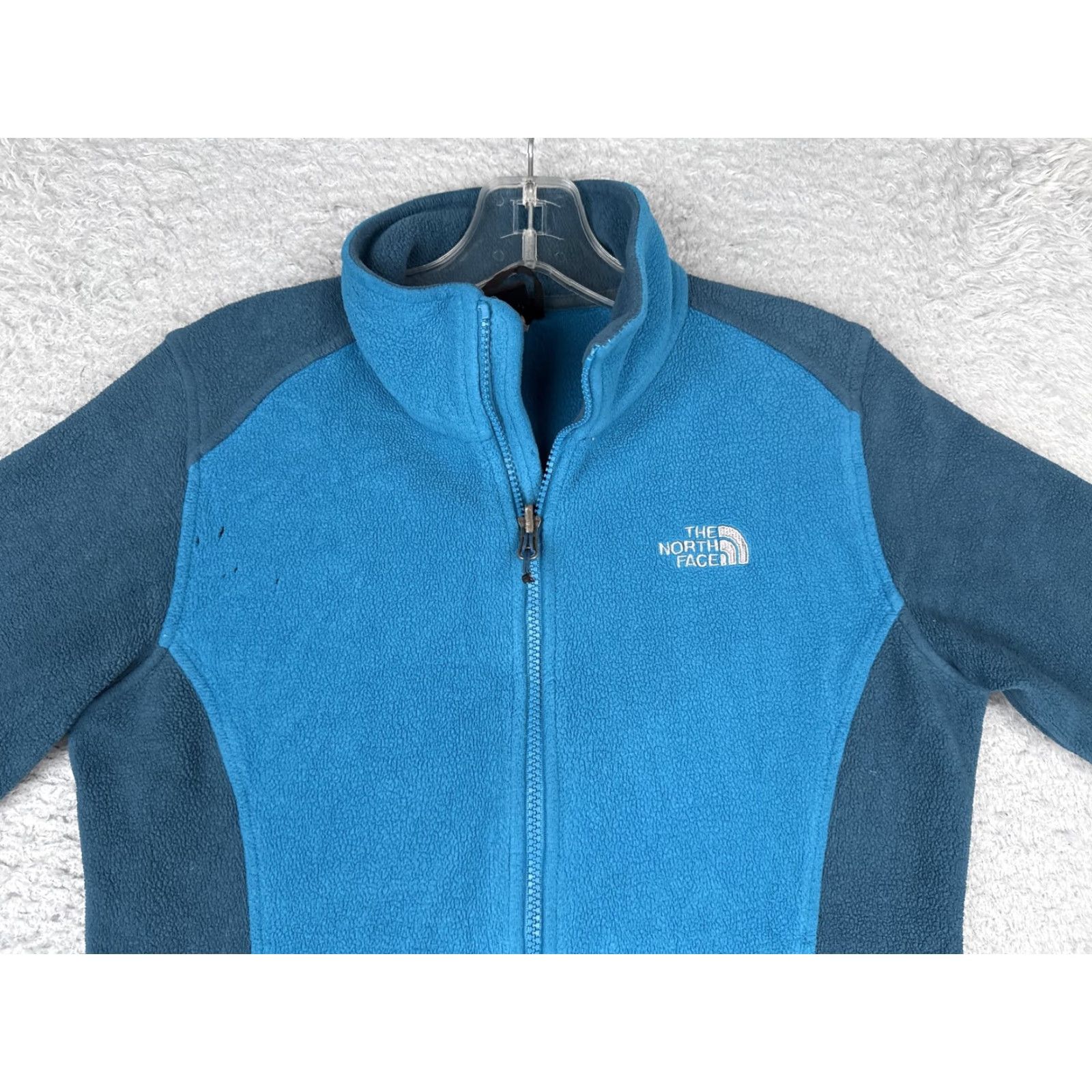The North Face The North Face Jacket Womens Small Blue Fleece Full Zip Mock Neck Outdoor Hiking Size S / US 4 / IT 40 - 7 Thumbnail