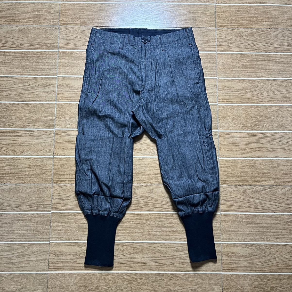 Yohji Yamamoto Yohji Yamamoto x La Vie En Noir Hybrid Ribbed Cuffs Pants Size US 30 / EU 46 - 2 Thumbnail