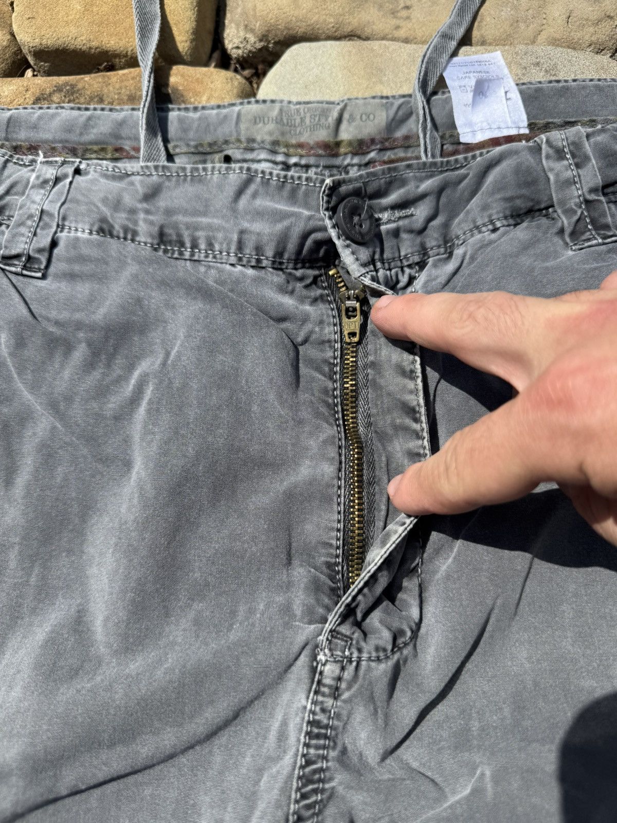 Other Vintage Baggy Stone Washed Y2k Cargo Pants Size US 34 / EU 50 - 4 Thumbnail