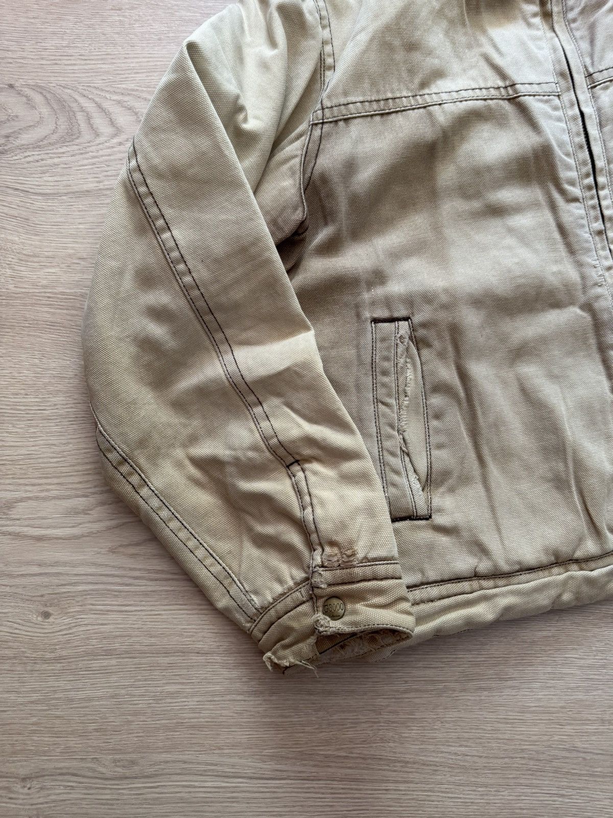1620 Workwear Vintage 00’s G3000 Workwear Sunfaded Distressed Lined Jacket Size US XL / EU 56 / 4 - 3 Thumbnail